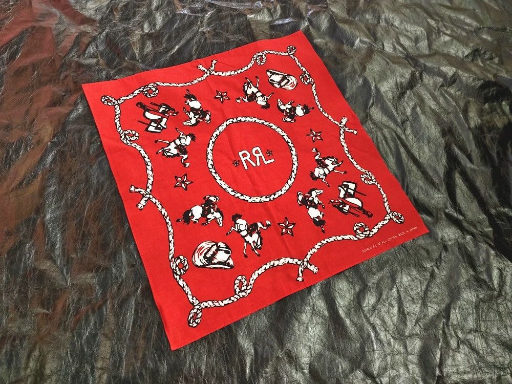 RRL Ralph Lauren RRL Bandana COTTON Scarf handkerchief Size ONE SIZE - 2 Thumbnail