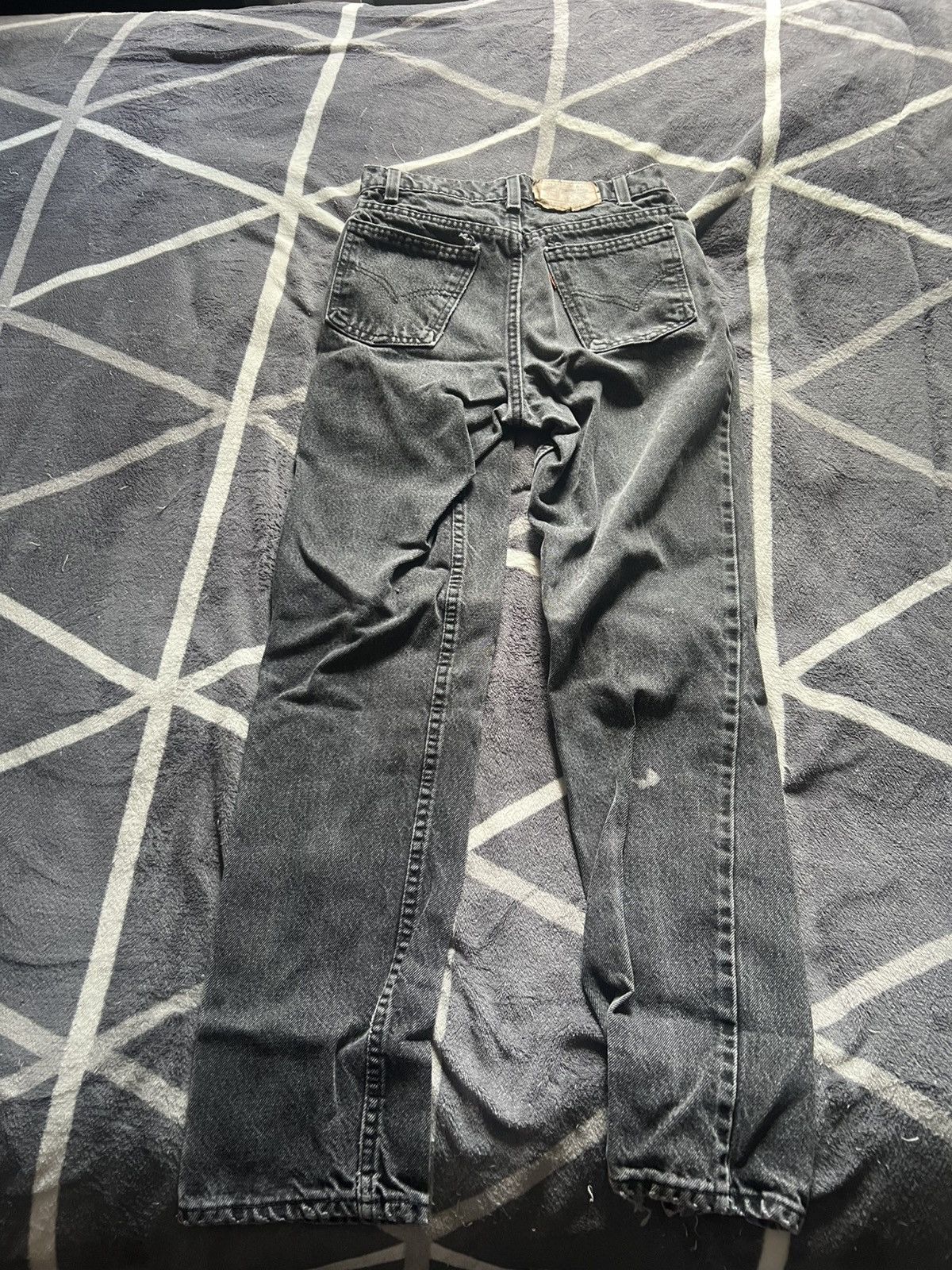 Levi's × Levi's Vintage Clothing × Vintage 90s Levi’s 505 Faded Black Jeans Size US 29 - 2 Thumbnail