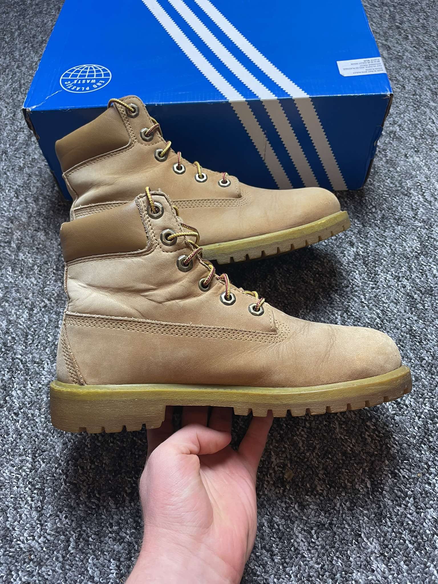 Timberland × Vintage Vintage classic High sneakers Timberland 6 inch premium boot Size US 5 / EU 37 - 4 Thumbnail