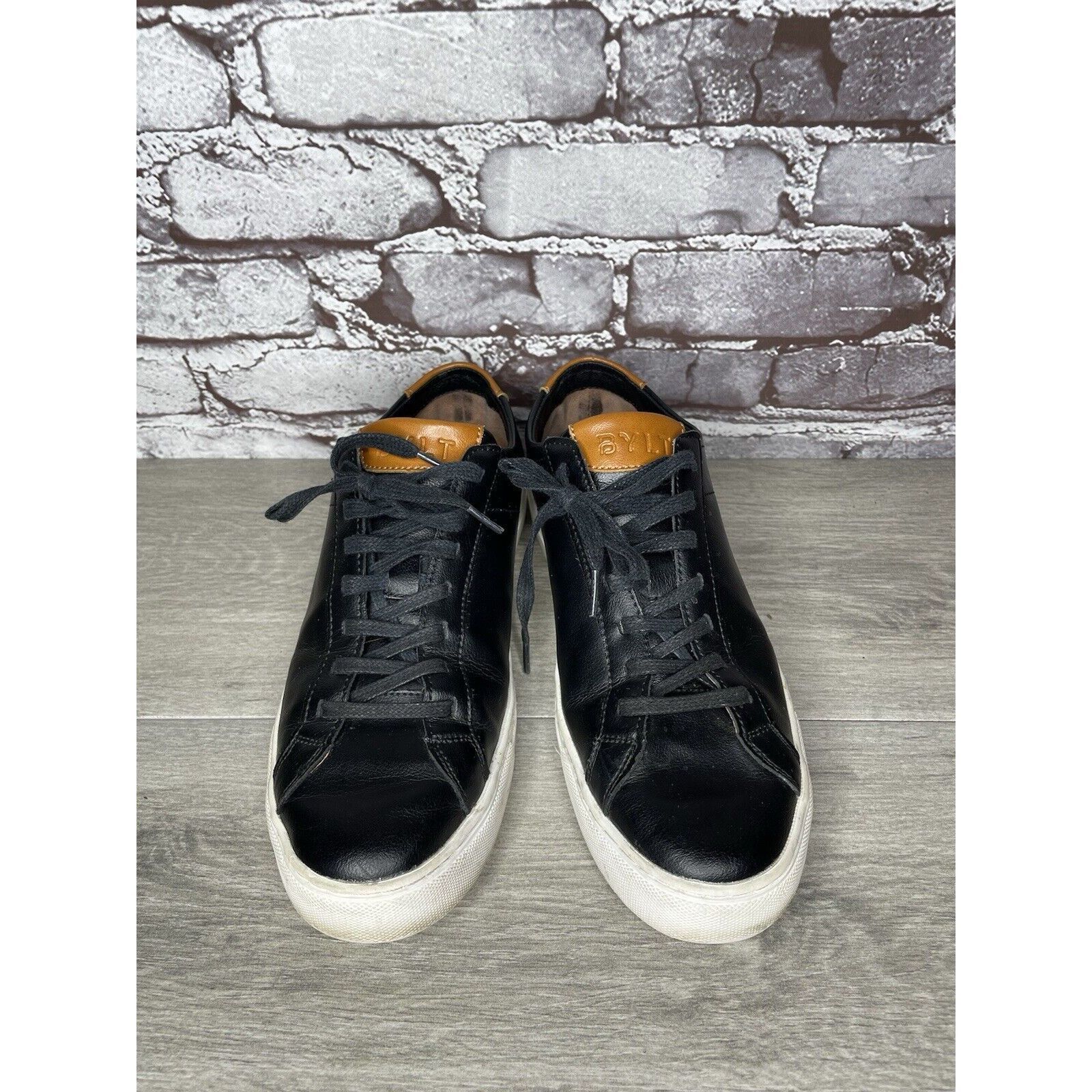 Other BYLT Everyday Shoes Black Leather Lace Up Casual Low Sneaker Size US 9 / EU 42 - 13 Thumbnail