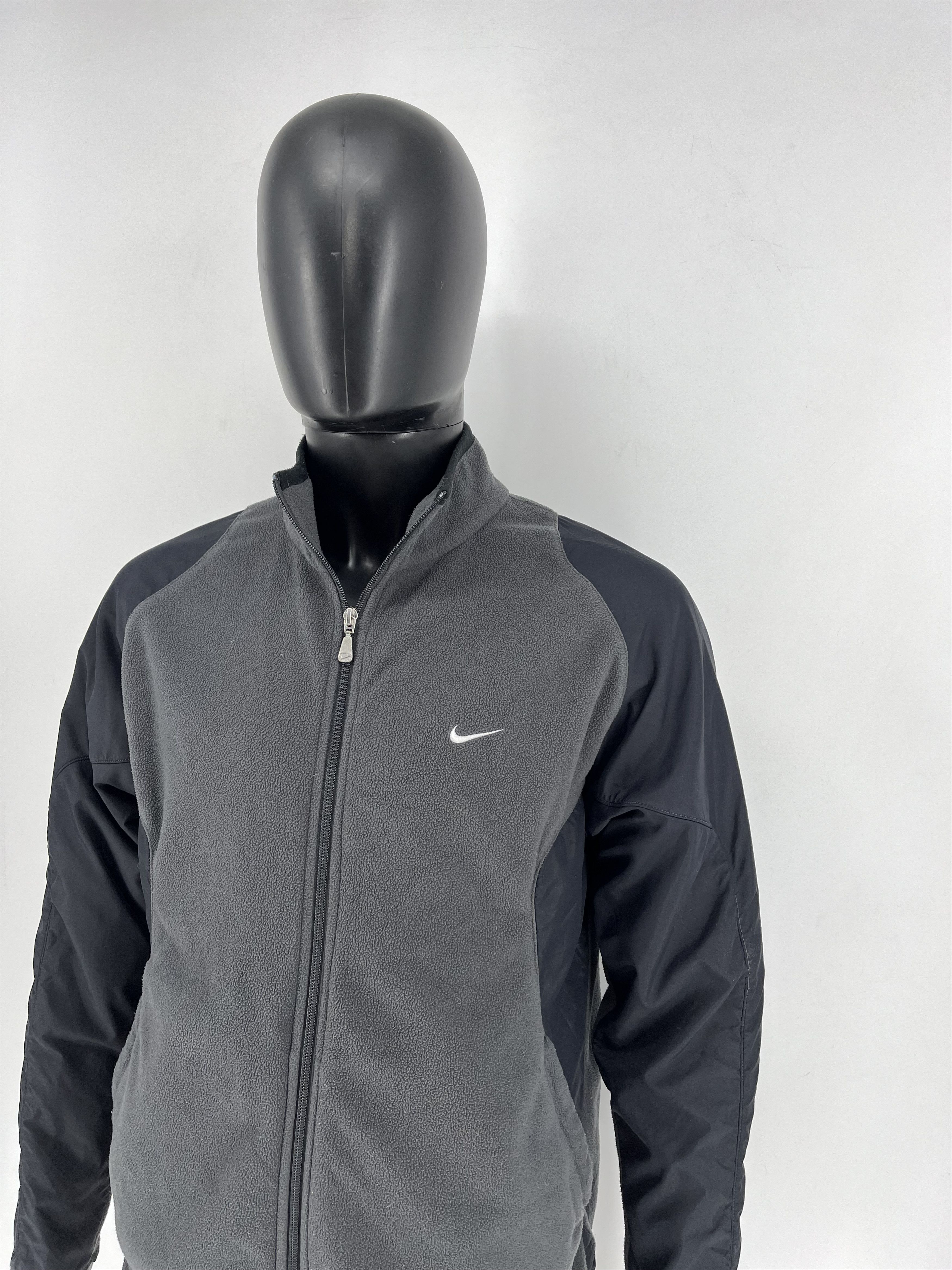 Nike × Vintage Vintage Y2K Nike Nylon Fleece Jacket Small Swoosh Mogo Size US M / EU 48-50 / 2 - 4 Thumbnail