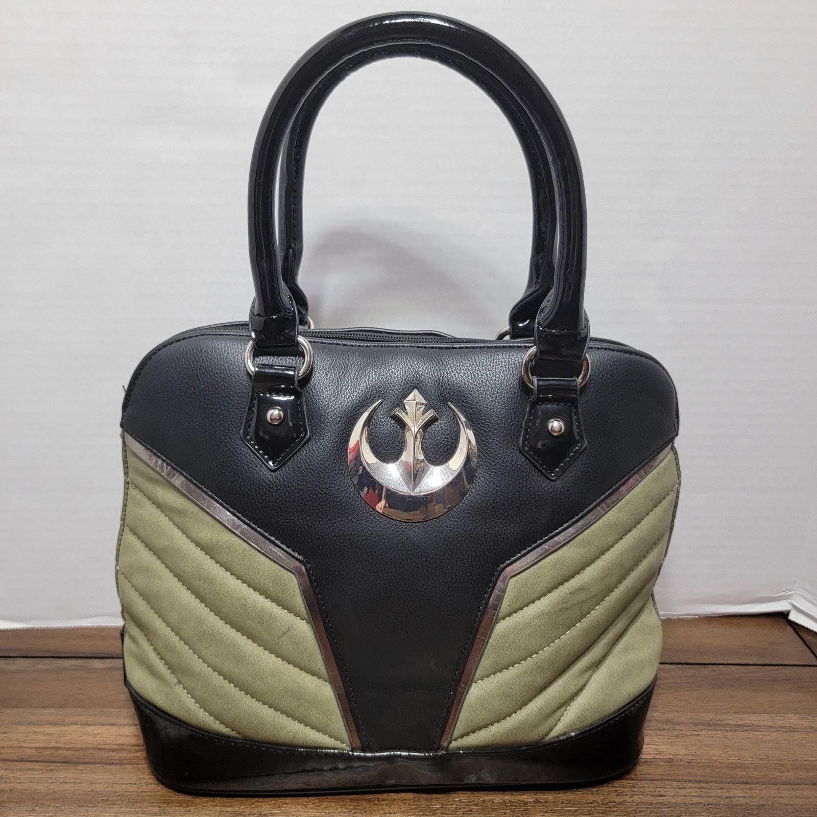 Star Wars Star Wars Black & Green Purse w/ Rebel Alliance Emblem Size ONE SIZE - 3 Thumbnail