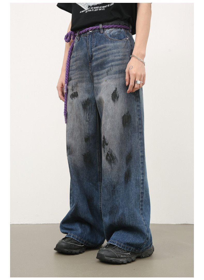 Japanese Brand × Jean American high street retro ink-splashed jeans for men Size US 32 / EU 48 - 5 Thumbnail