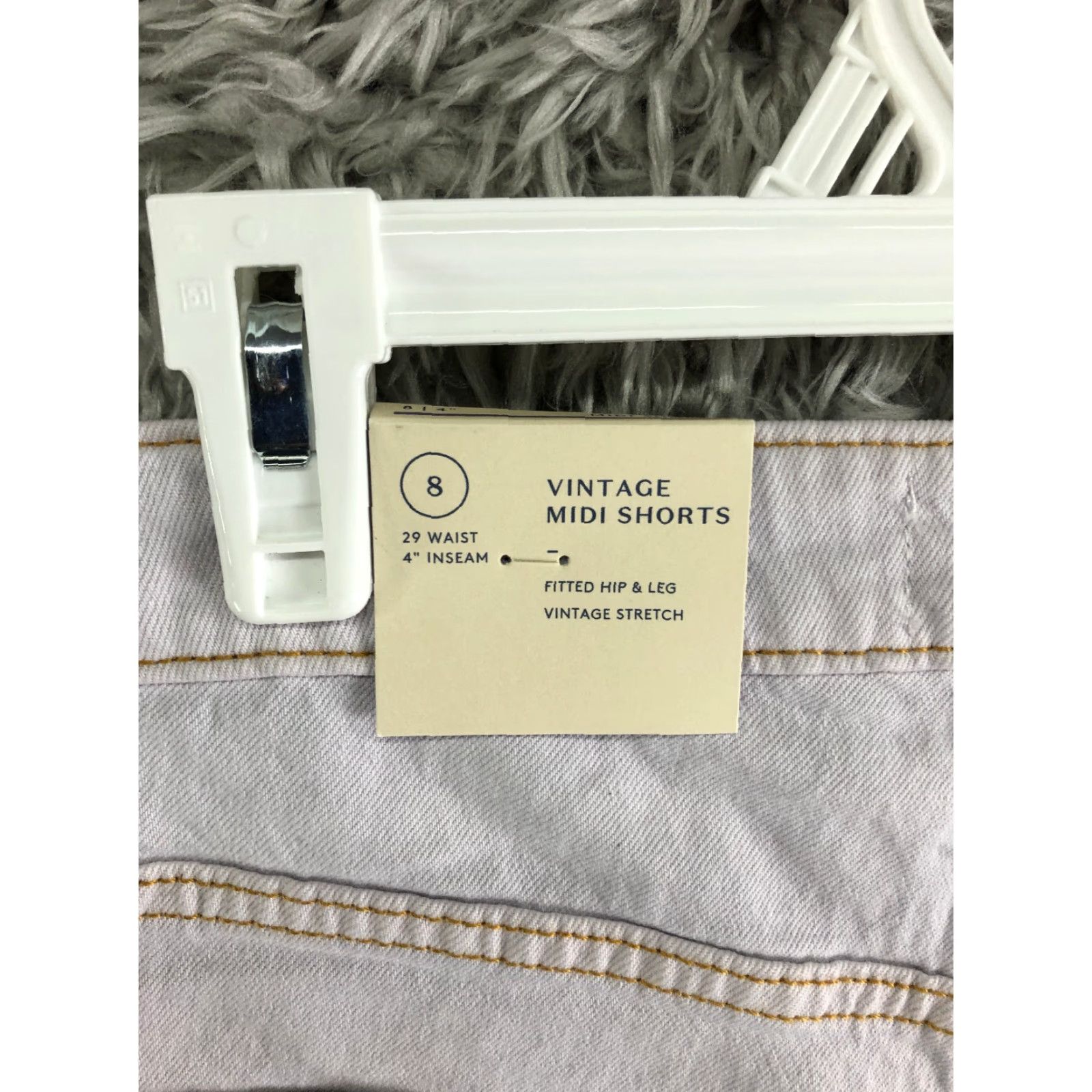 Vintage VINTAGE Universal Thread Midi Shorts Womens Size 8 White Denim Jean Shorts Size 30" / US 8 / IT 44 - 5 Thumbnail