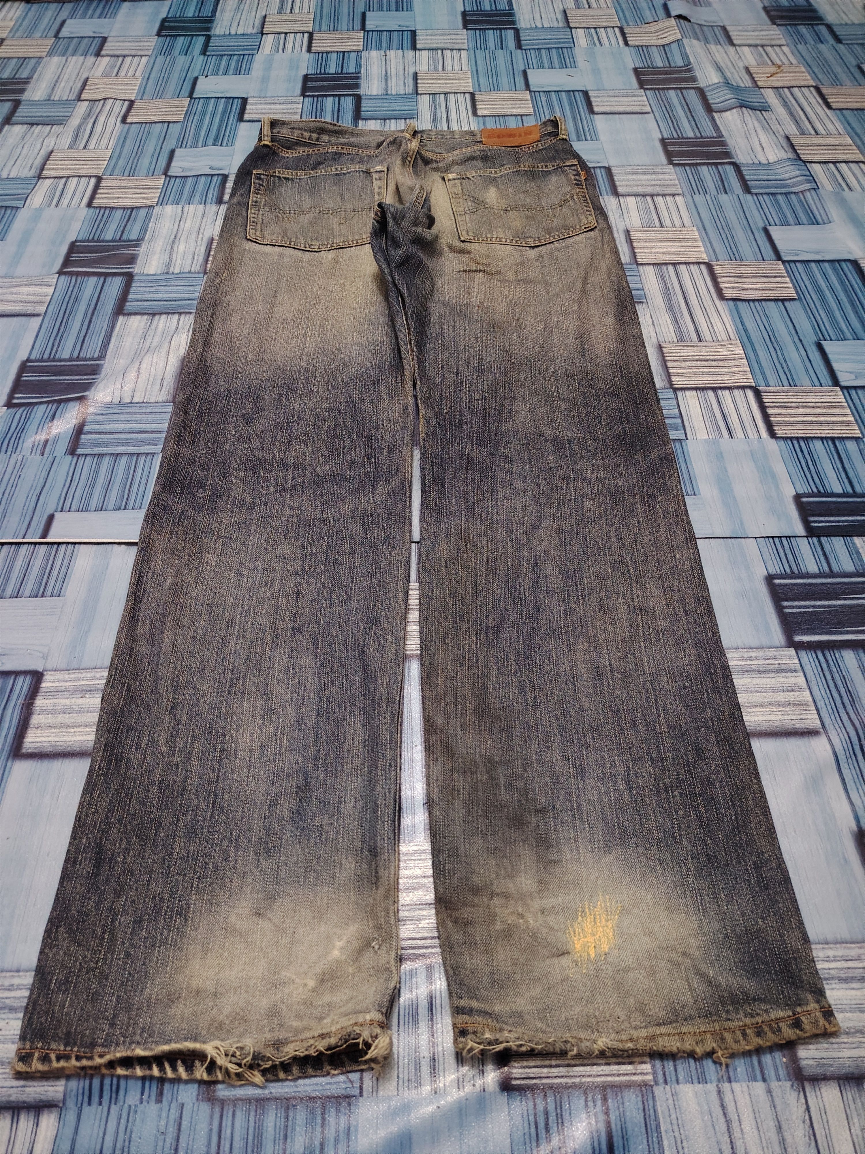 Kapital Edwin 505z Selvedge Jeans Distressed Flare Jeans Size US 33 - 16 Thumbnail