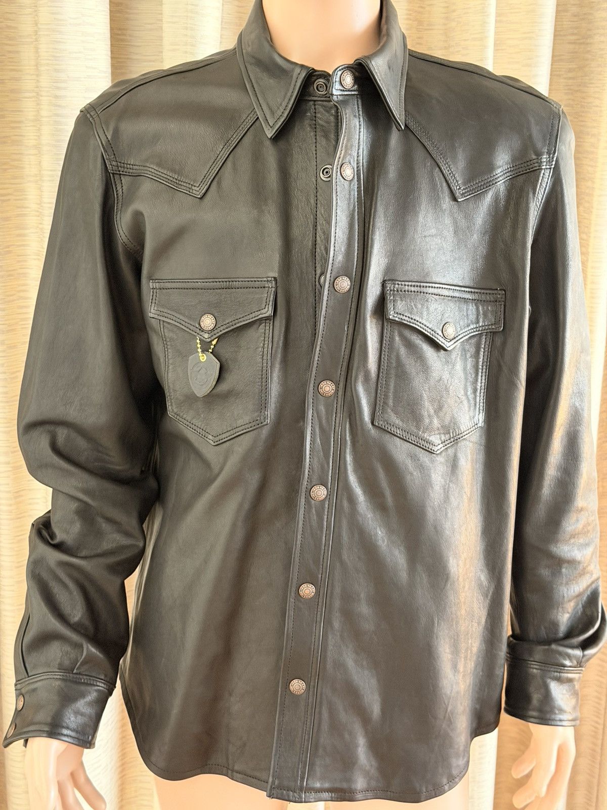 Iron Heart New IHSH-164 IRON HEART Men’s Deer Leather Jacket Overshirt Size US XXL / EU 58 / 5 - 12 Thumbnail