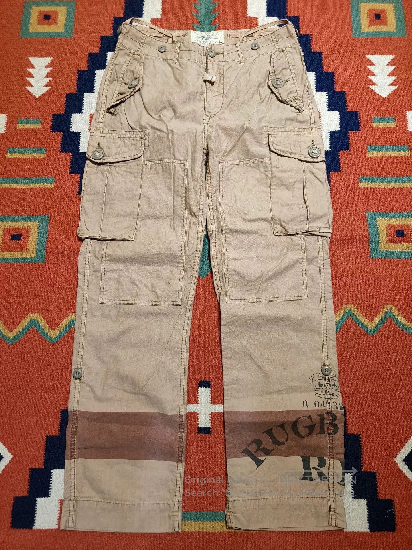 Rugby Ralph Lauren Ralph Lauren Rugby Distressed Cargo Pants. Size US 32 / EU 48 - 1 Thumbnail