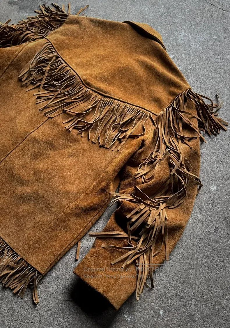 Schott Schott Vintage western fringed leather jacket Size US L / EU 52-54 / 3 - 5 Thumbnail