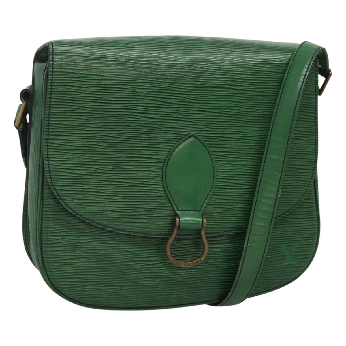 Louis Vuitton Epi Saint Cloud Gm Shoulder Bag Green M52194 Lv Auth Ba2099, Women's