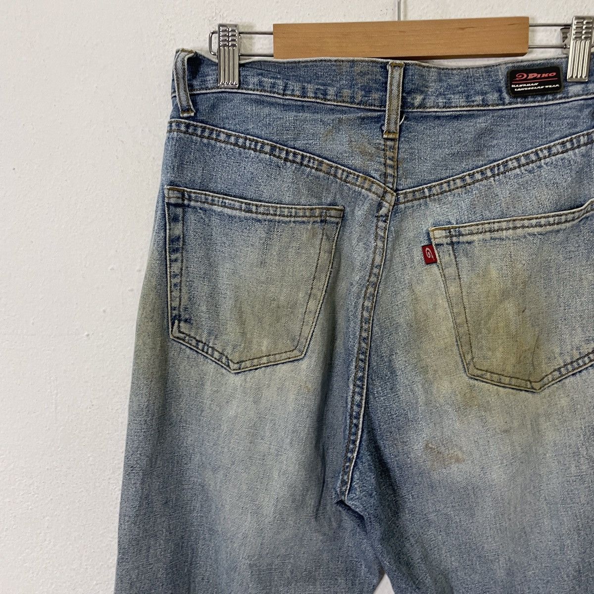 Japanese Brand Vintage Piko Distressed Denim Jeans Size US 29 - 9 Thumbnail