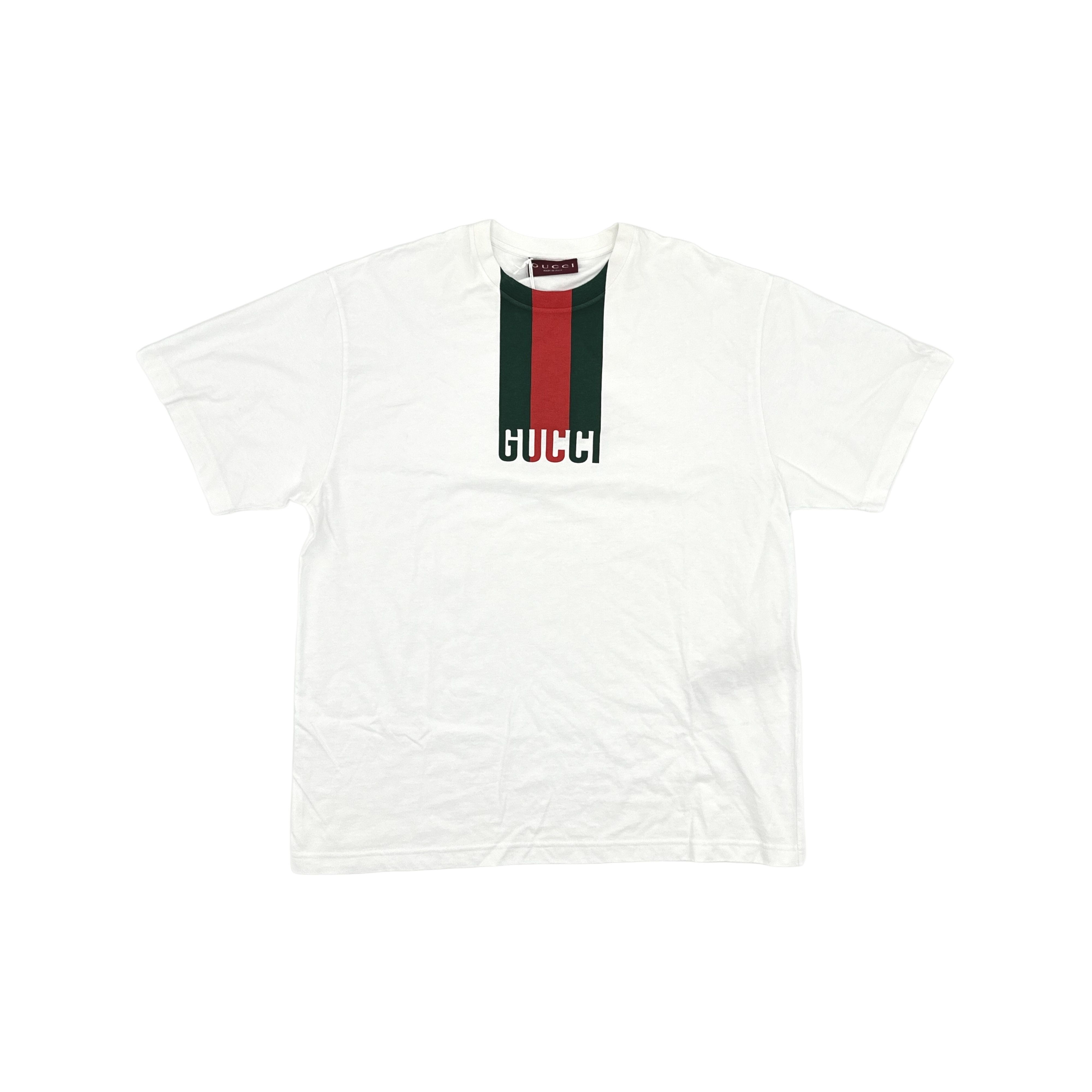 Gucci Gucci Web Logo T-Shirt Size XL Size US XL / EU 56 / 4 - 1 Thumbnail
