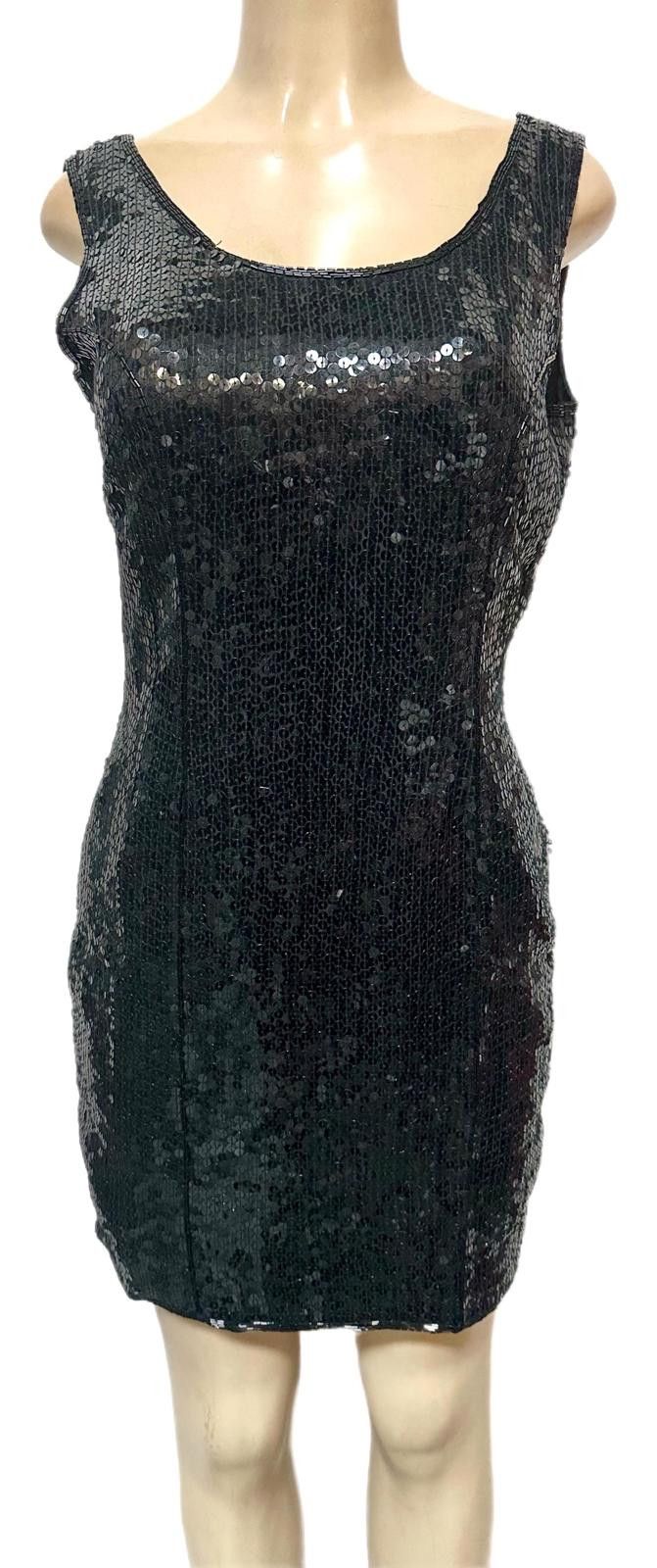 Other Sequin Black Cocktail Dress size 10 Size L / US 10 / IT 46 - 1 Preview