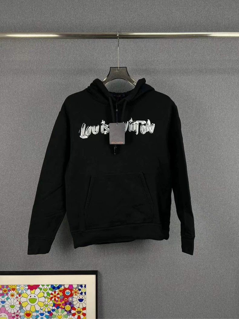 Louis Vuitton Louis Vuitton Black and white graffiti monogram hoodie Size US M / EU 48-50 / 2 - 1 Thumbnail