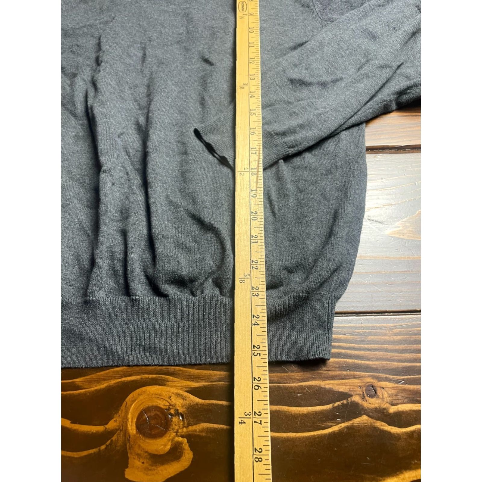 Jos. A. Bank Jos. A. Bank Sweater Men’s XXL Gray Pullover V-Neck Long Sleeve Knit Size US XXL / EU 58 / 5 - 4 Thumbnail