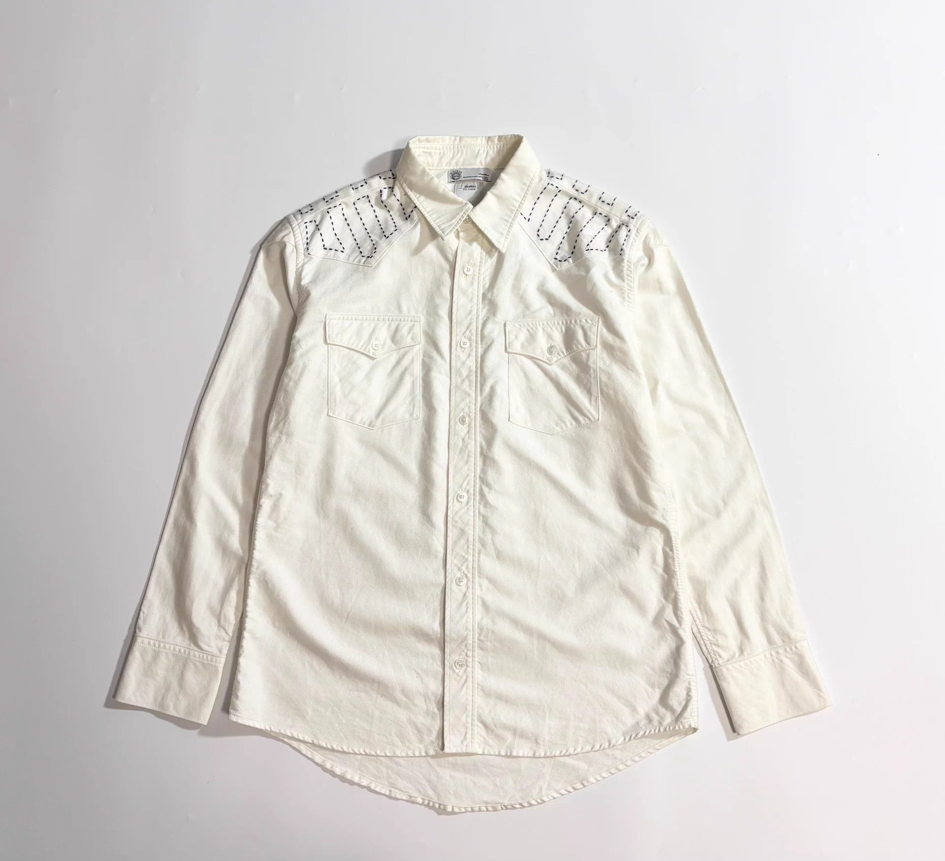 Visvim VISVIM GIZA Sashiko Shirt Size 2 Pre - owned Limited Size US M / EU 48-50 / 2 - 1 Thumbnail