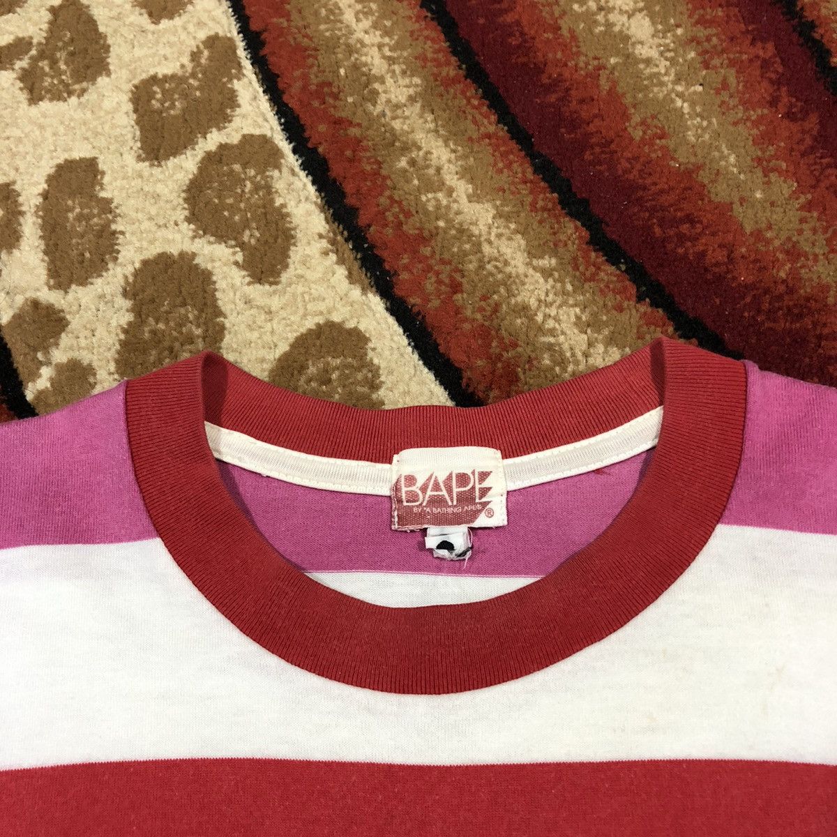 Bape Vintage Bape By A Bathing Ape Made In Japan Rare T Shirt Size US L / EU 52-54 / 3 - 4 Thumbnail