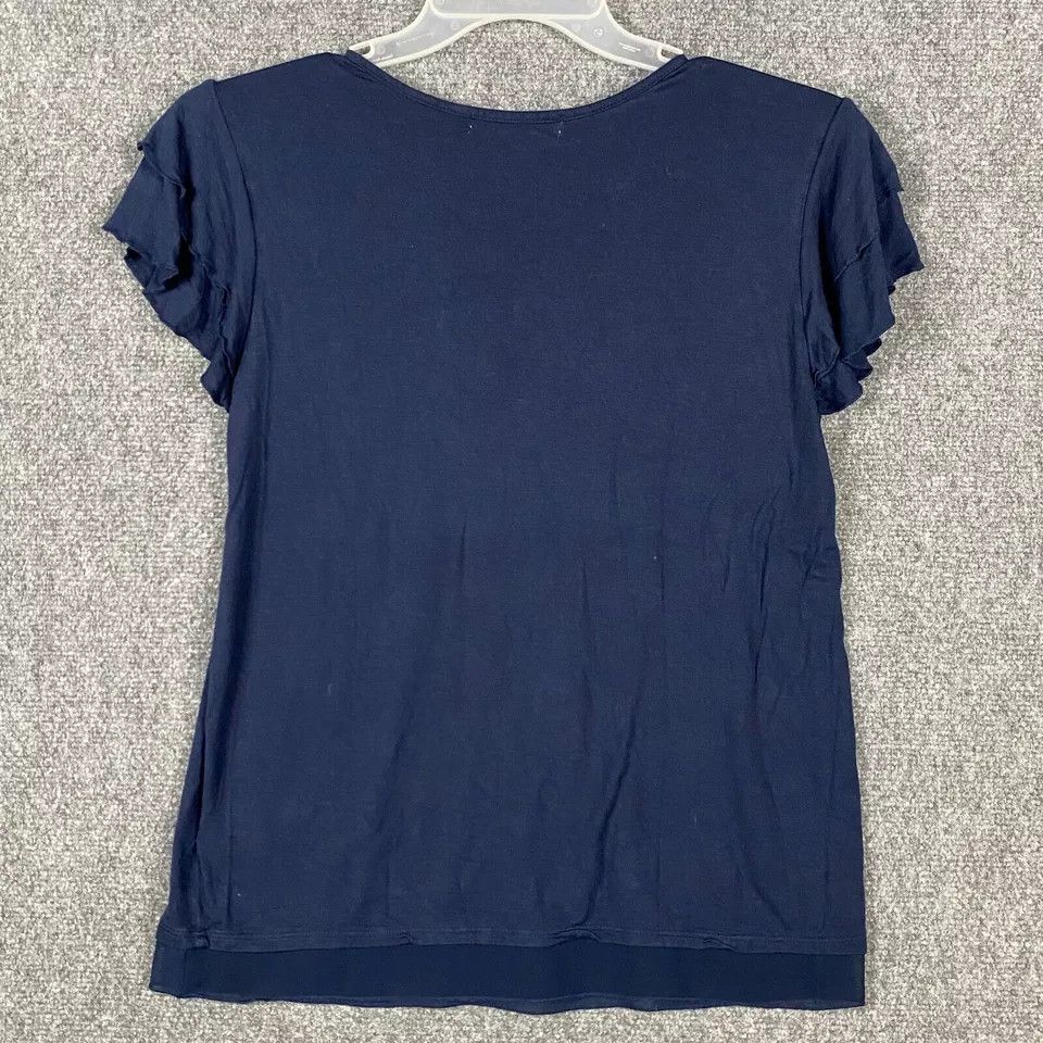 Other Marled Blouse Small Women's Half Sleeve Blue Adults S Size S / US 4 / IT 40 - 5 Thumbnail
