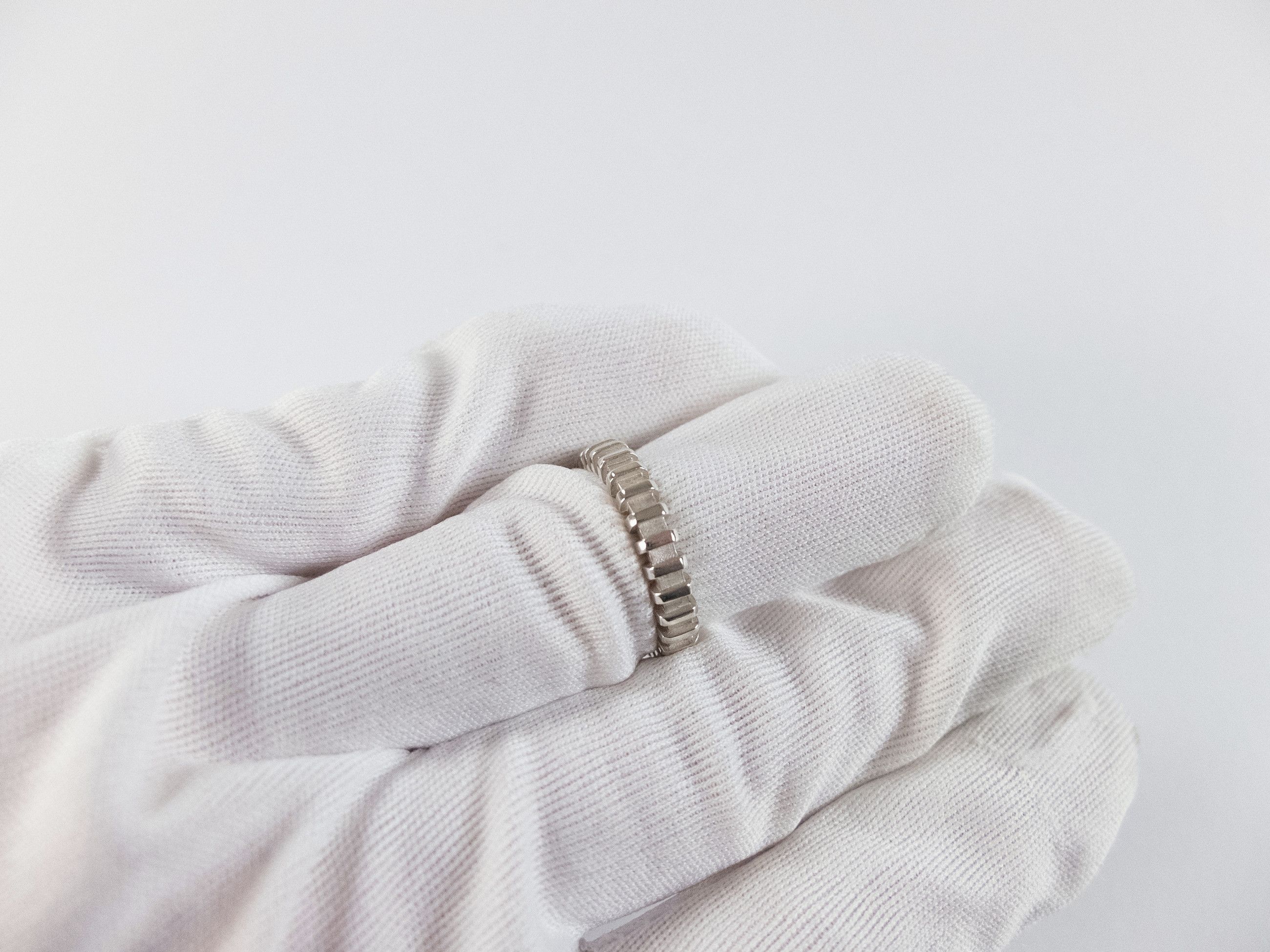 Bottega Veneta BOTTEGA VENETA Brick Sterling silver ring 7 15 authentic q Size ONE SIZE - 6 Thumbnail