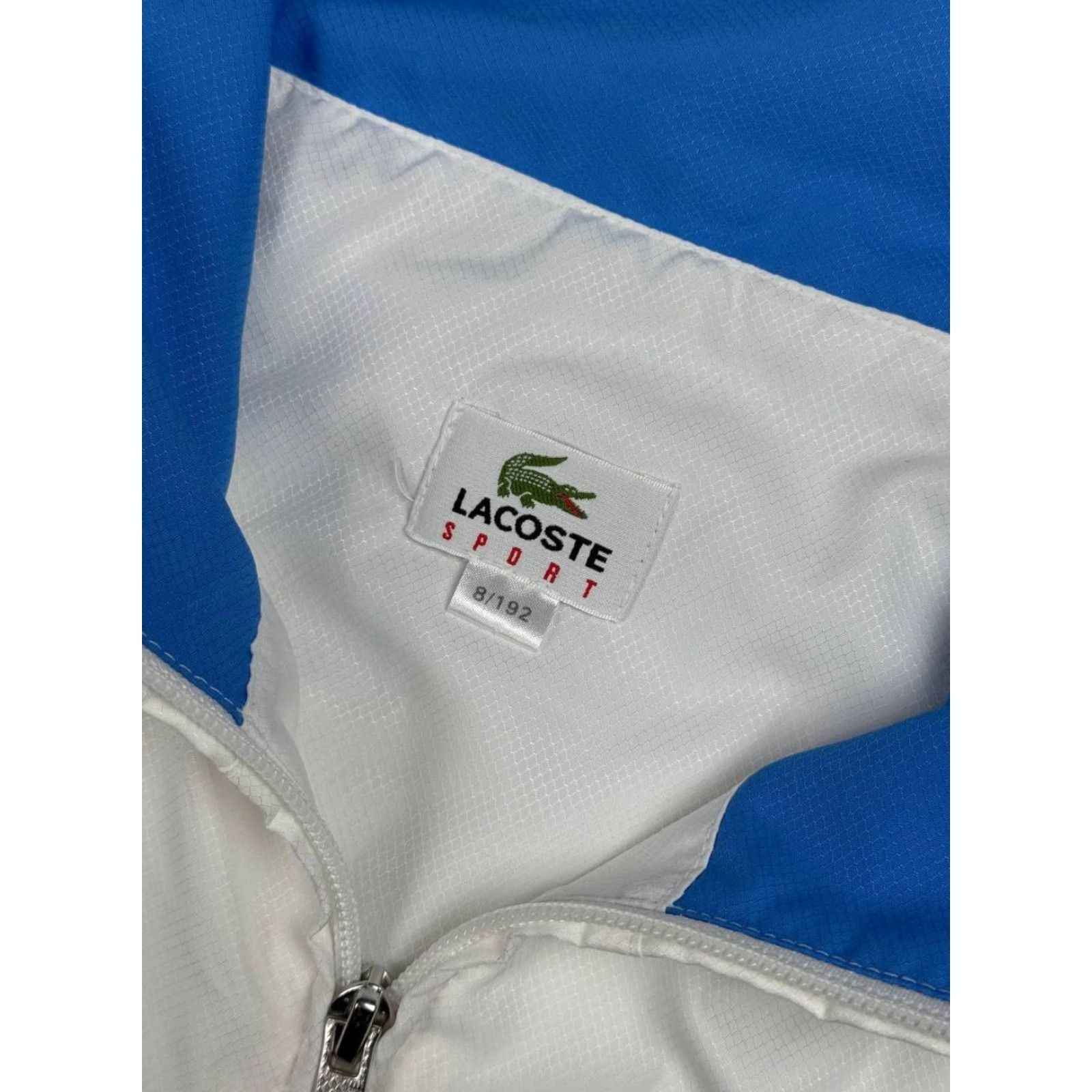 Lacoste VINTAGE Lacoste Nylon Tracksuit Jacket And Pants Men 3XL White Tracksuit Mens 3XL White Lacoste Nylon Pockets Logo Zip Size 48R - 6 Thumbnail