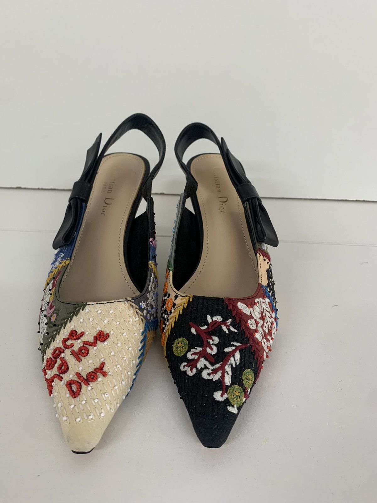 Dior Heel Dior Embroidered Calfskin Size US 9 / IT 39 - 1 Thumbnail