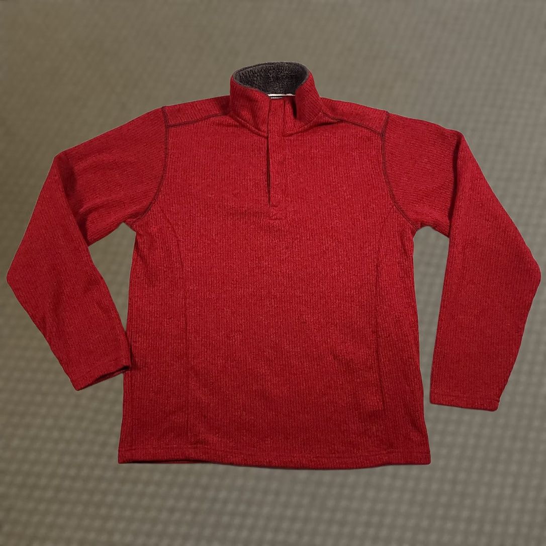Weatherproof Weatherproof Vintage 1/4 Zip Sweater Mens Med Red Ribbed Fleece Collar Pullover Knit Size US M / EU 48-50 / 2 - 1 Thumbnail