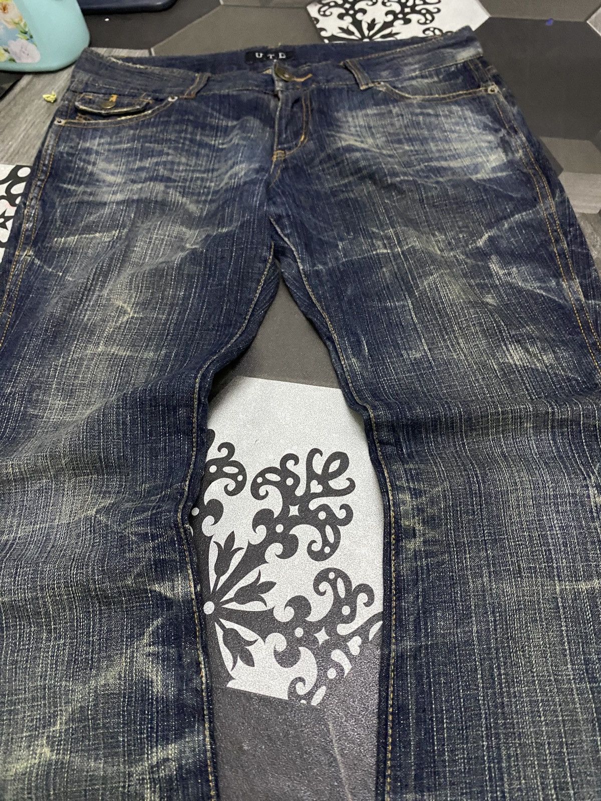 Japanese Brand Flare jeans 👖 UTD Boot CUt Size US 33 - 4 Thumbnail