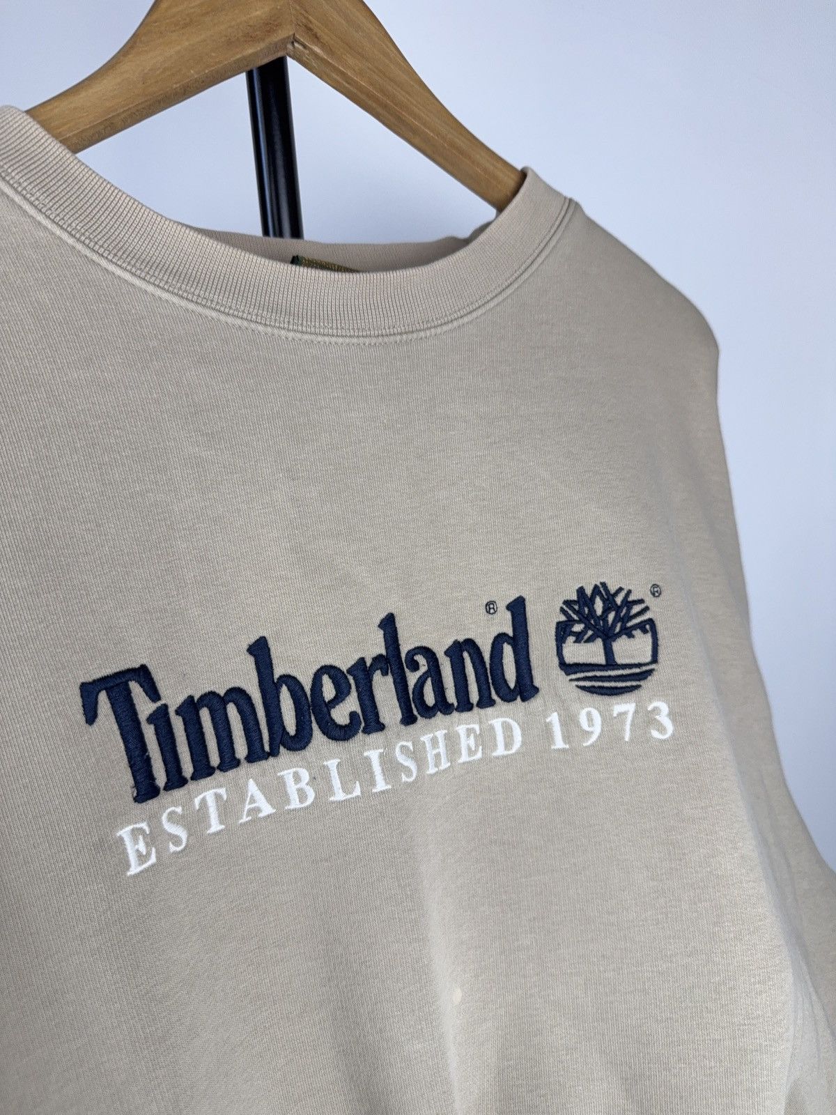 Timberland 00s Timberland Distressed Vintage Logo Crewneck Sweatshirt Size US XL / EU 56 / 4 - 3 Thumbnail