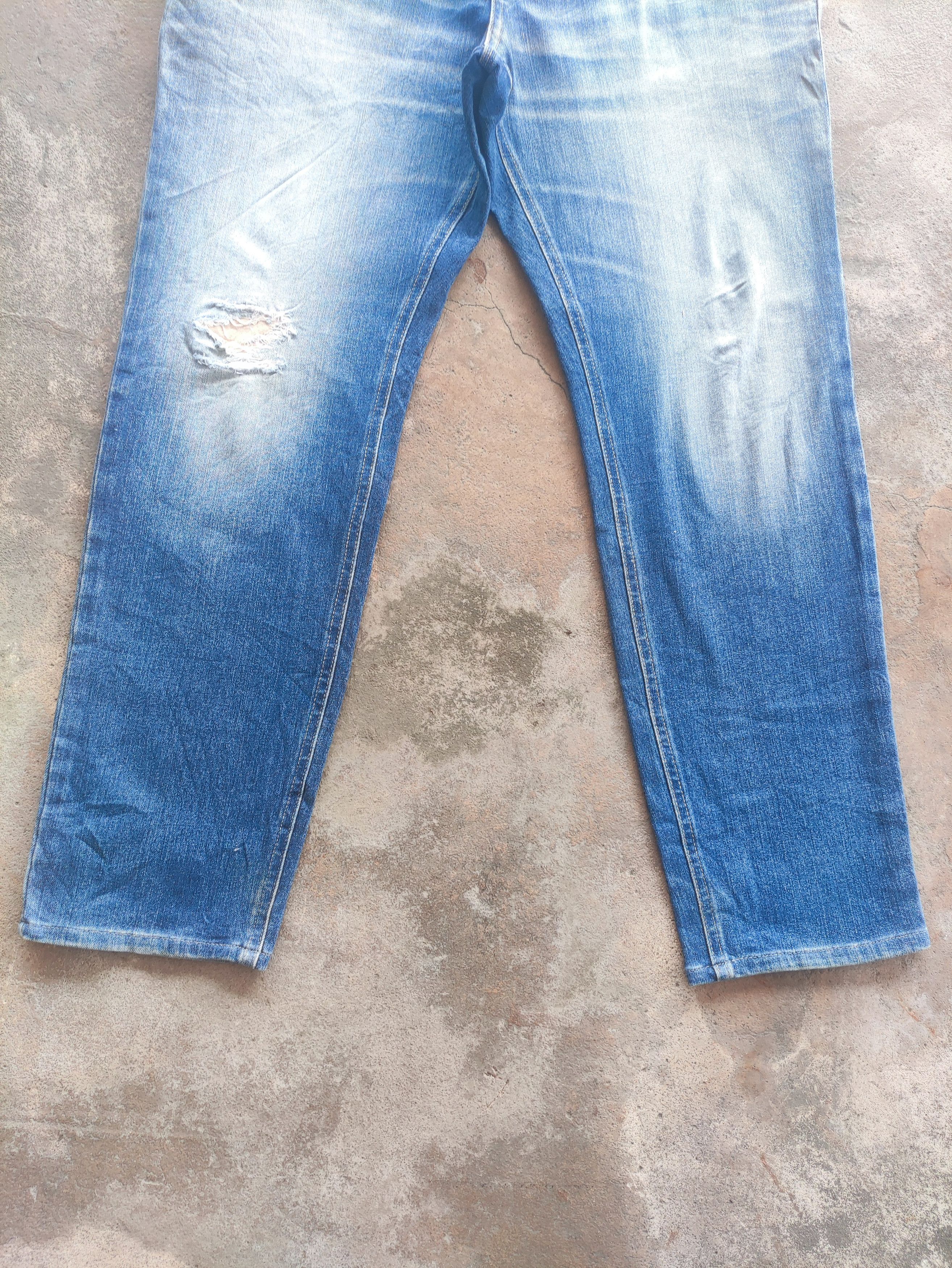 Edwin × Jean × Vintage Vintage Edwin Distressed Denim Faded Pants Jeans W38 Size US 38 / EU 54 - 4 Thumbnail