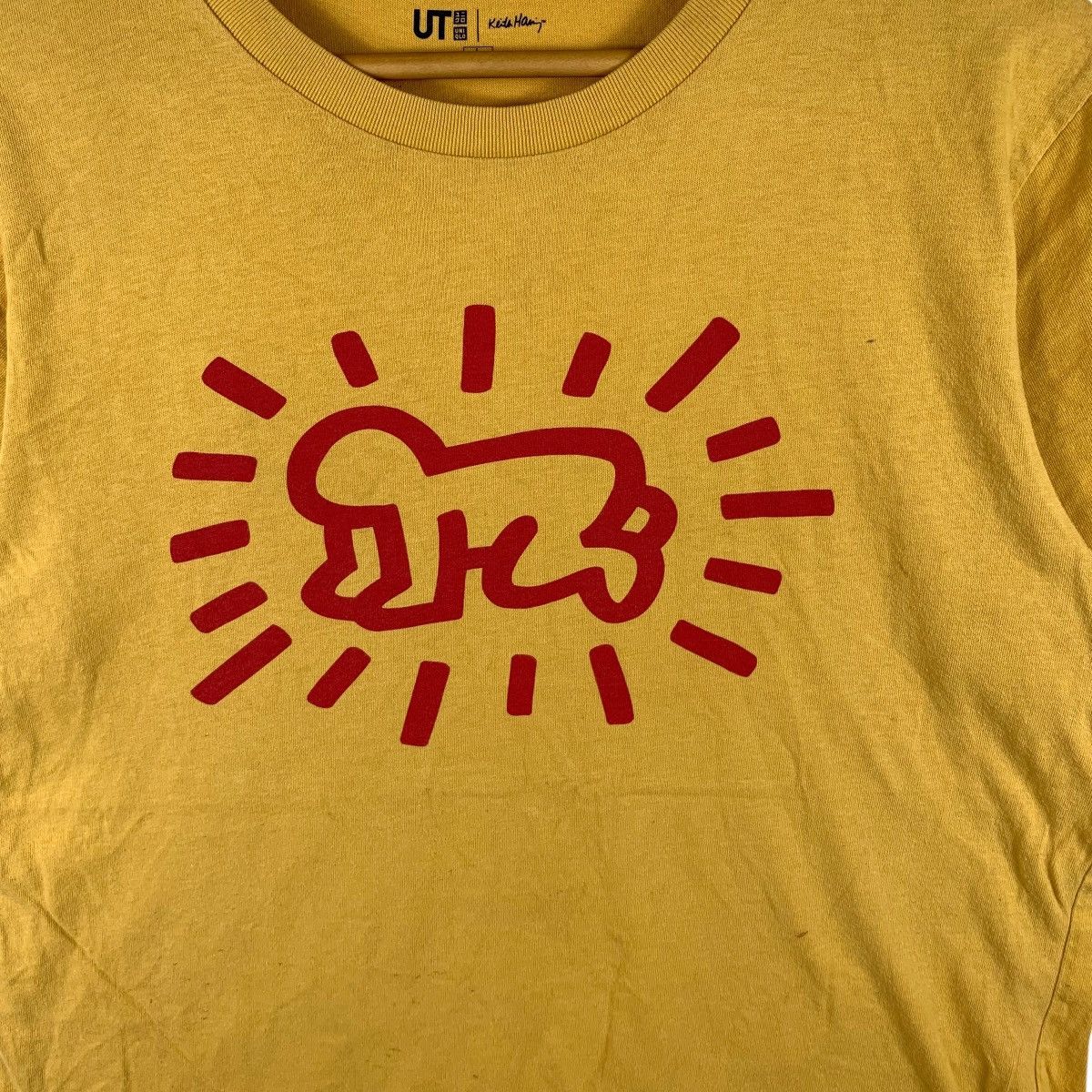 Uniqlo KEITH HARING x UNIQLO Radiant Baby Yellow Tee Shirt Top Pop Size L / US 10 / IT 46 - 4 Thumbnail