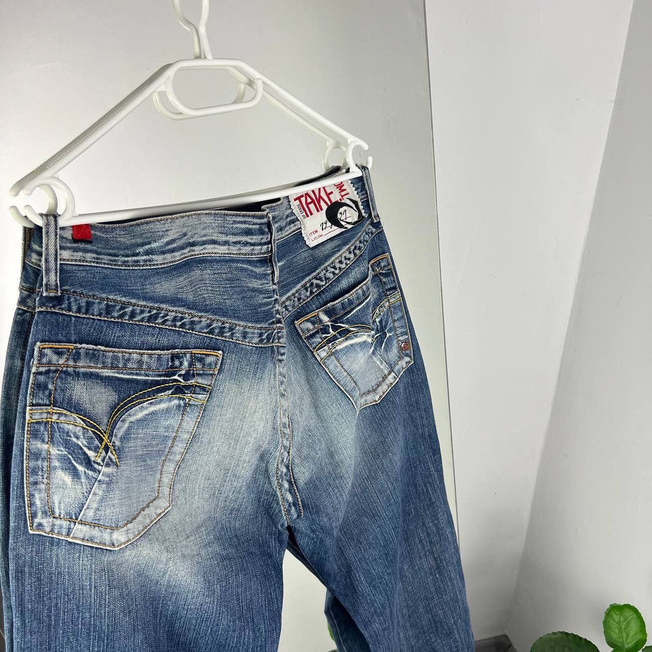 Vintage Italian Design Denim Pants Take Two Baggy Fit Y2k Style Size US 34 / EU 50 - 2 Thumbnail