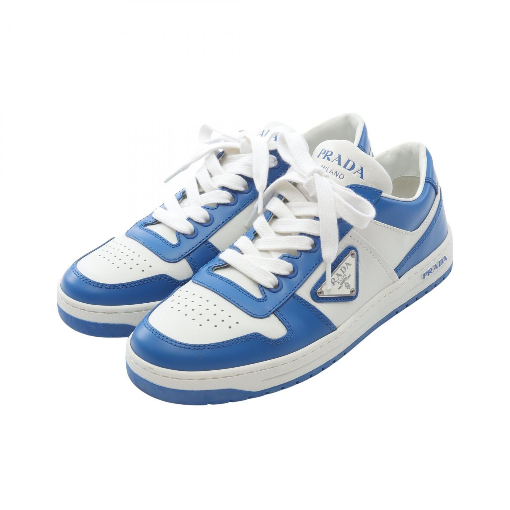 Prada Prada Prada Downtown Leather Sneakers Leather Shoes DUTY FREE for USA Size ONE SIZE - 1 Thumbnail