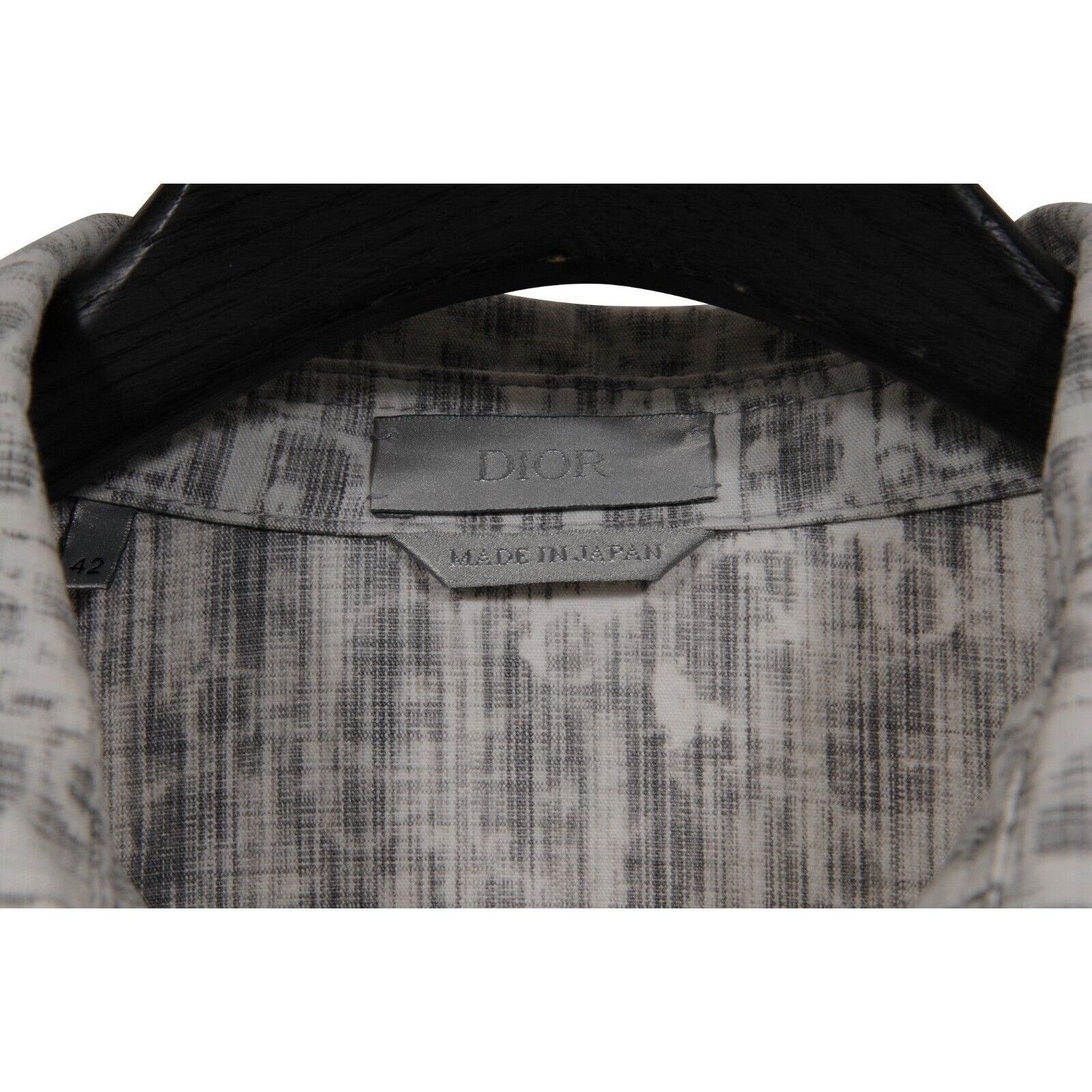 Dior Oblique Button Down Denim Shirt IT 42 White Size US L / EU 52-54 / 3 - 5 Thumbnail