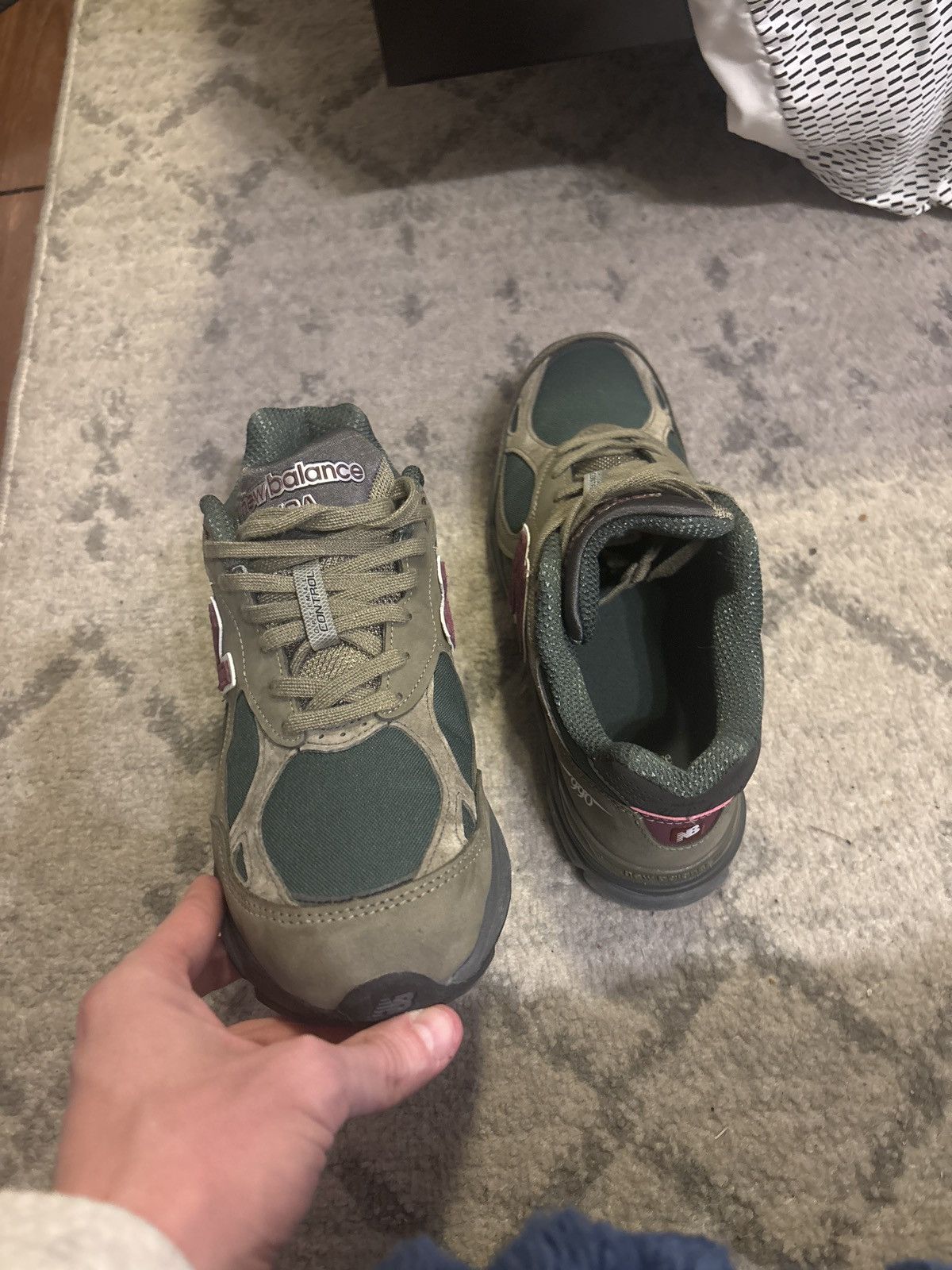 New Balance New Balance 990v3 MiUSA Teddy Santis Green Purple Size US 10 / EU 43 - 6 Thumbnail