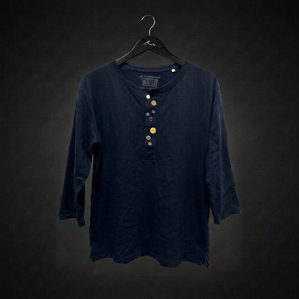 k-two studios ロンT patch henley ink K-Two Studios Patch Henley “Ink” | Grailed