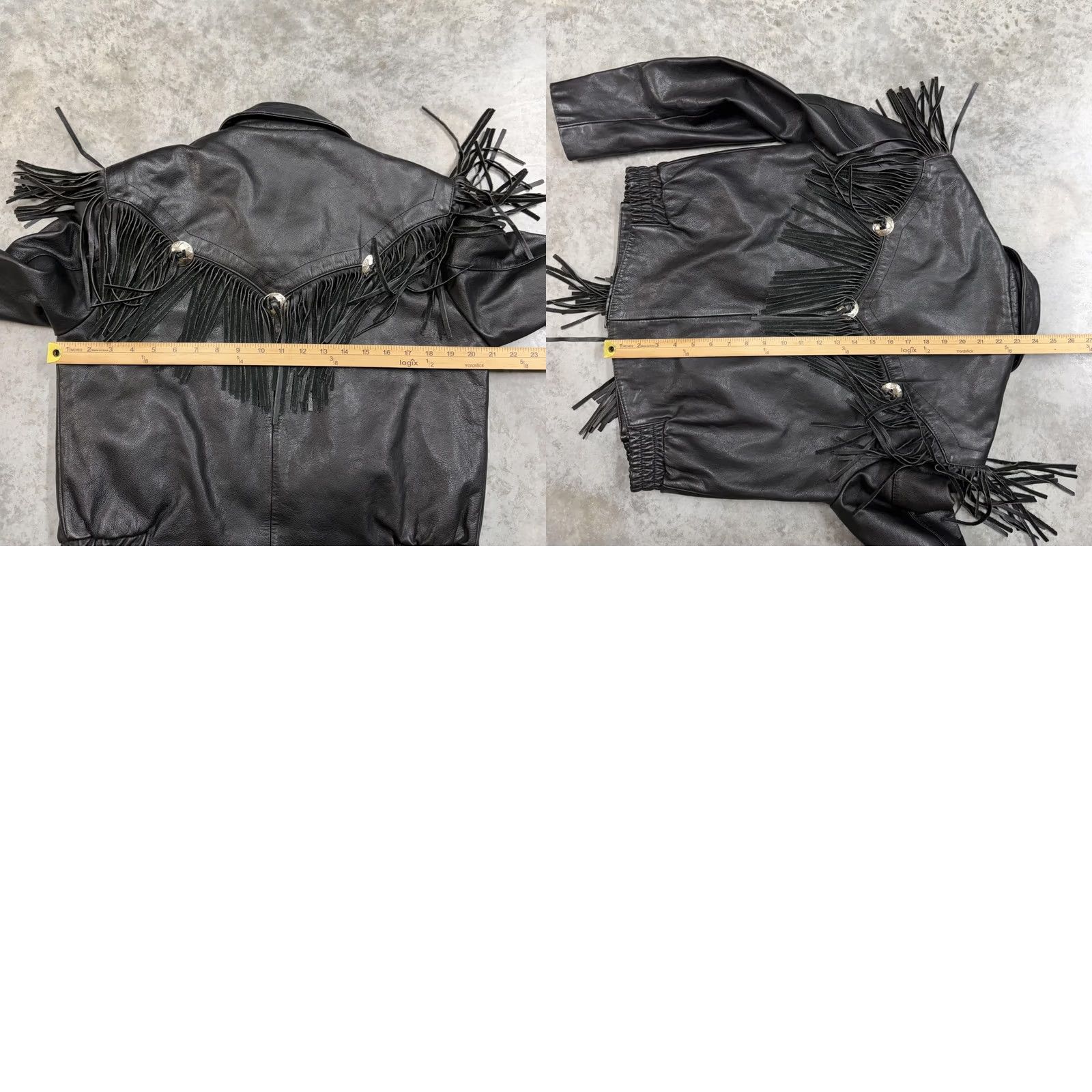 Vintage VINTAGE Street Legal Jacket Womens 10 Black Leather Fringe Motorcycle Western Shirt Size L / US 10 / IT 46 - 8 Thumbnail