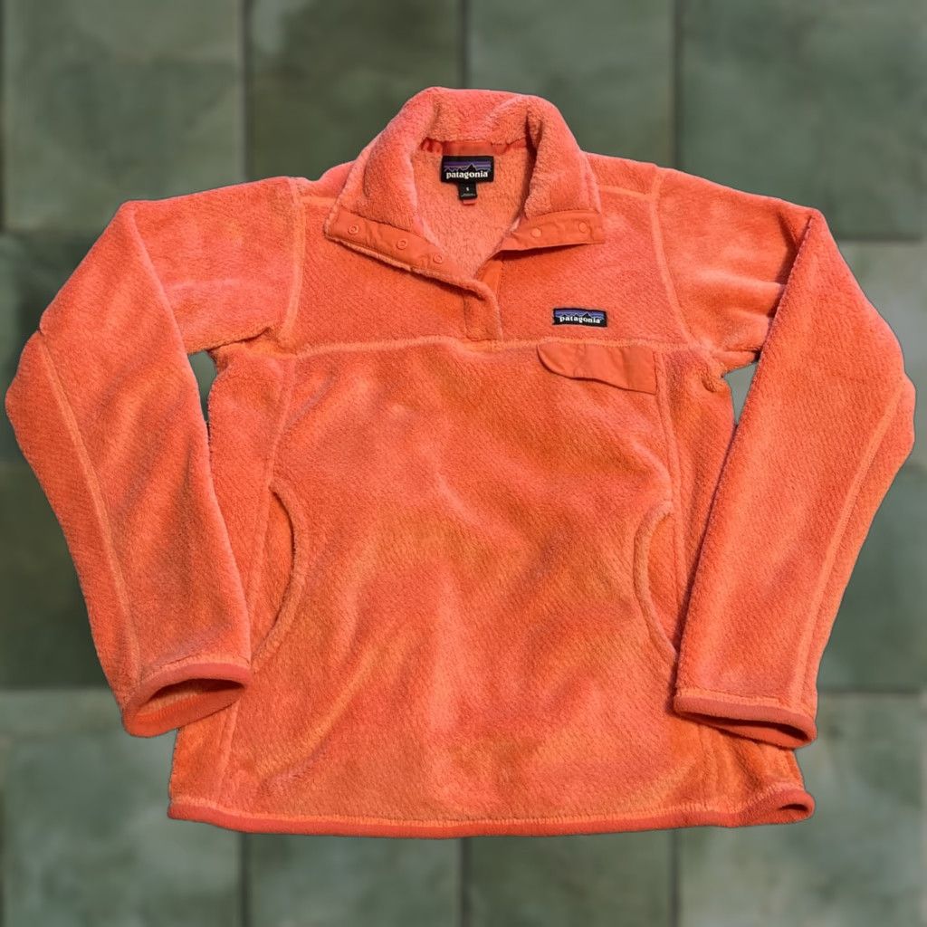 Patagonia PATAGONIA Women Snap-T Fleece Pullover Orange Size S Small Jacket Size S / US 4 / IT 40 - 1 Thumbnail