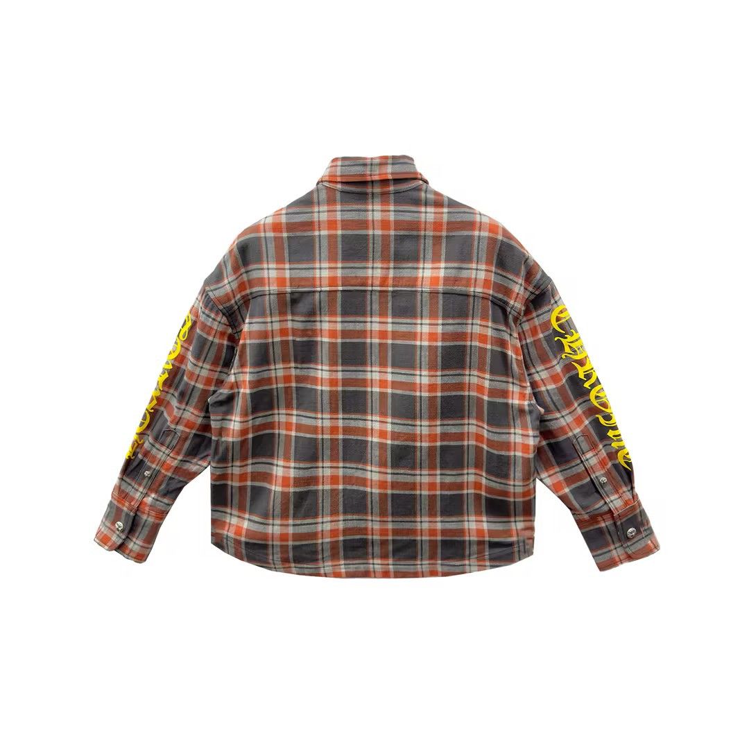 Chrome Hearts Chrome Hearts Black & Red Plaid Cropped Flannel Shirt Jacket Size US S / EU 44-46 / 1 - 2 Thumbnail