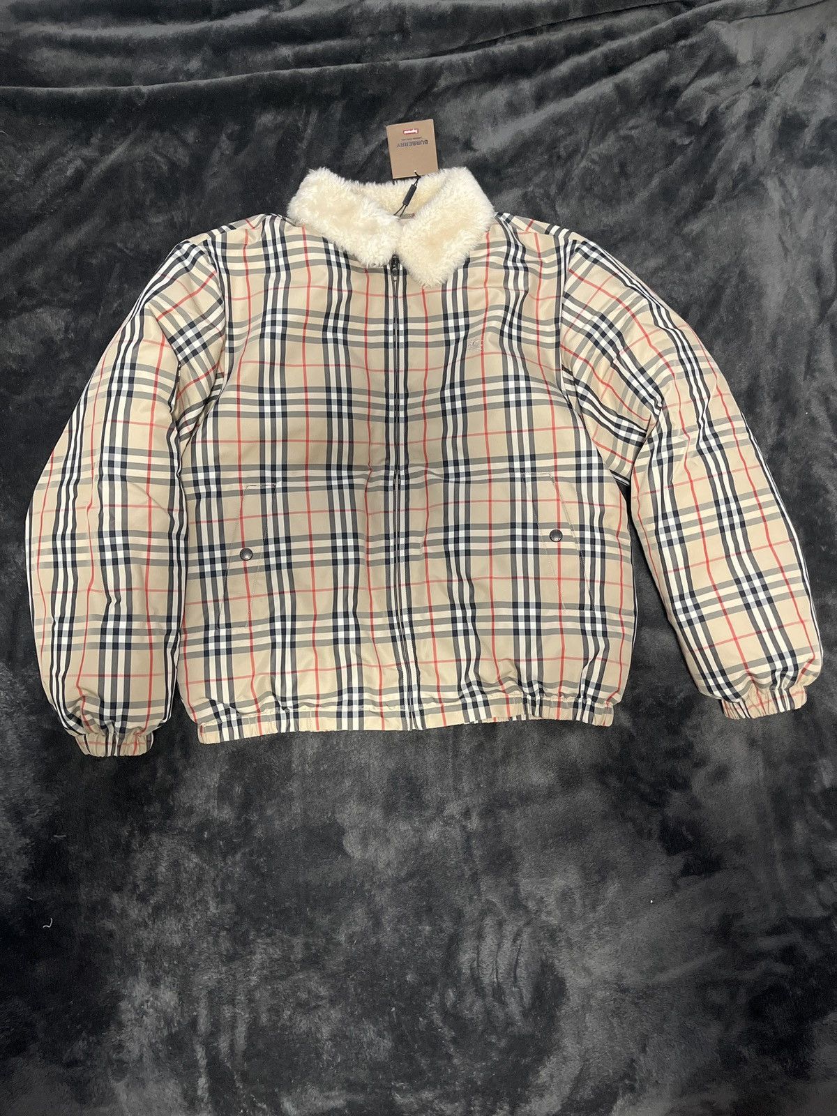 Supreme Burberry Puffer | Grailed