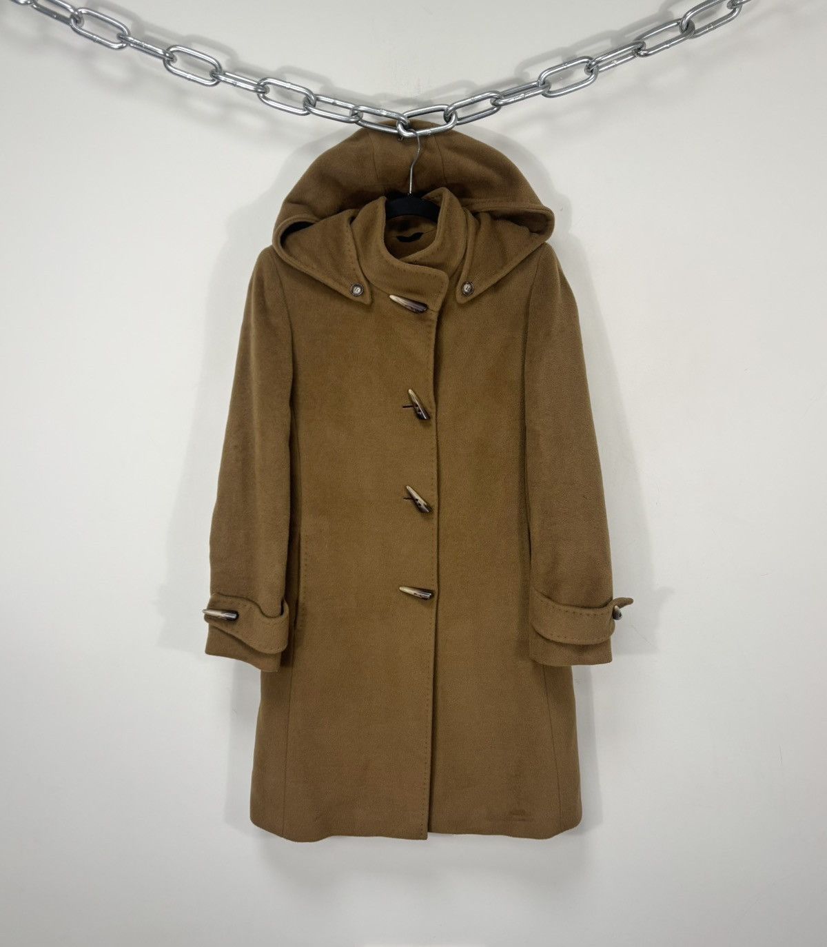 Cinzia Rocca Cinzia Rocca Due Women’s Wool Cashmere Hooded Duffle Coat Size S / US 4 / IT 40 - 1 Thumbnail