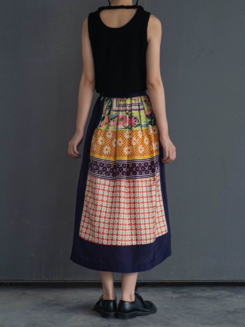 Comme des Garcons Comme Des Garcons size M Ethnic stitching flower printing Size 23" - 3 Thumbnail
