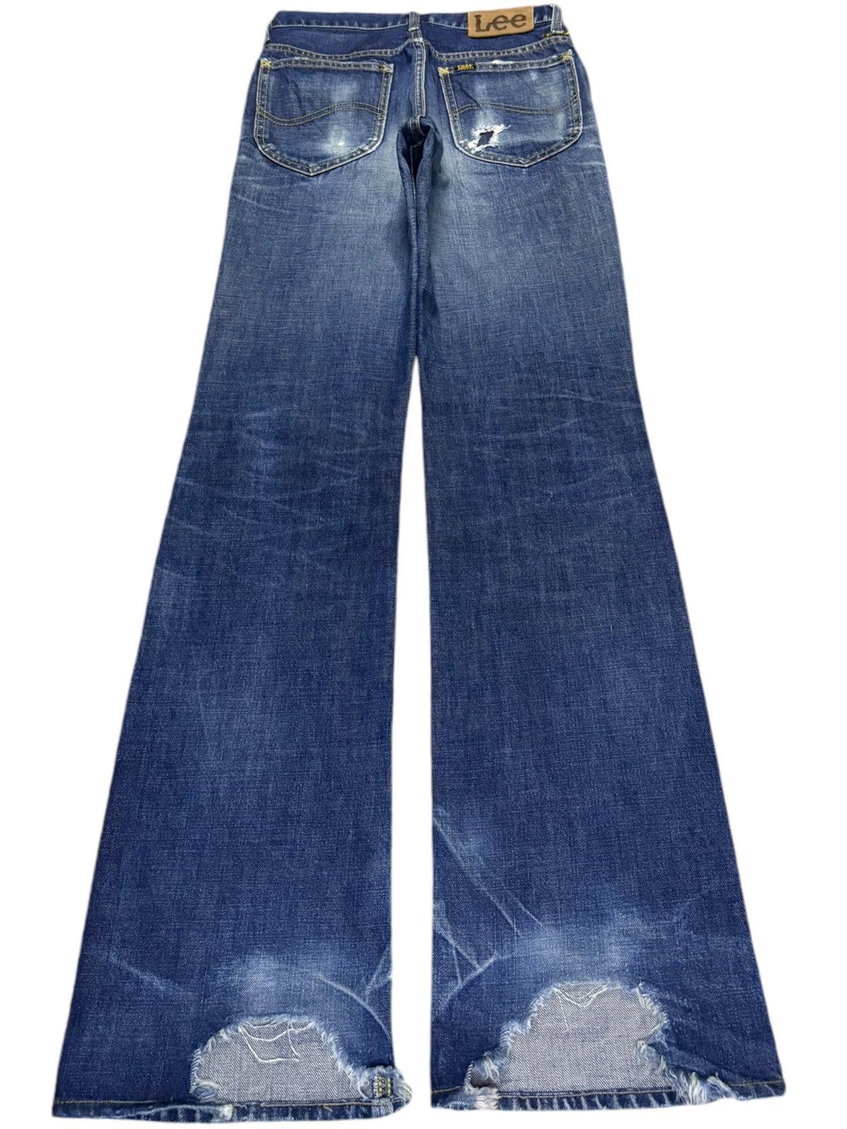 Lee Vintage Lee Riders Mud Wash Distressed Bootcut Flare Jeans Size US 26 / EU 42 - 2 Thumbnail