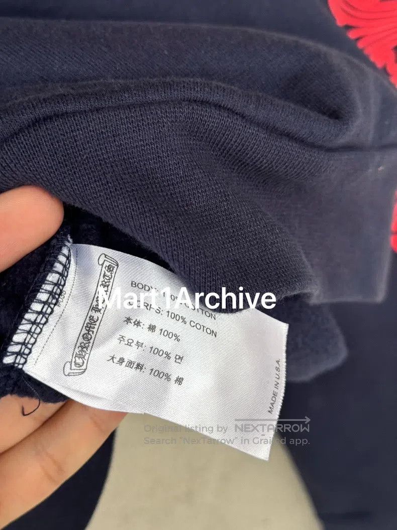 Other CHROME HEARTS Navy blue horse hoof vine hoodie Size US M / EU 48-50 / 2 - 7 Thumbnail