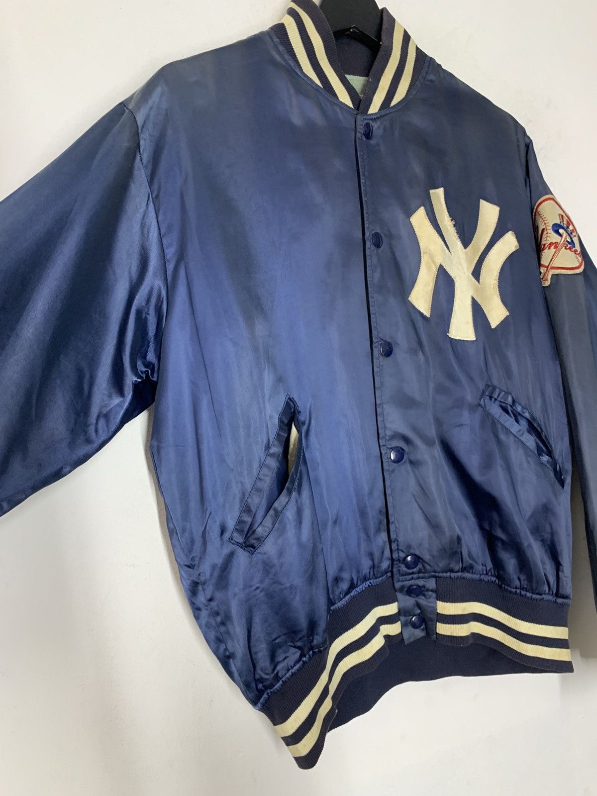 New York Yankees Vintage 70’s NY Yankees Satin Varsity Jacket Size US M / EU 48-50 / 2 - 8 Thumbnail