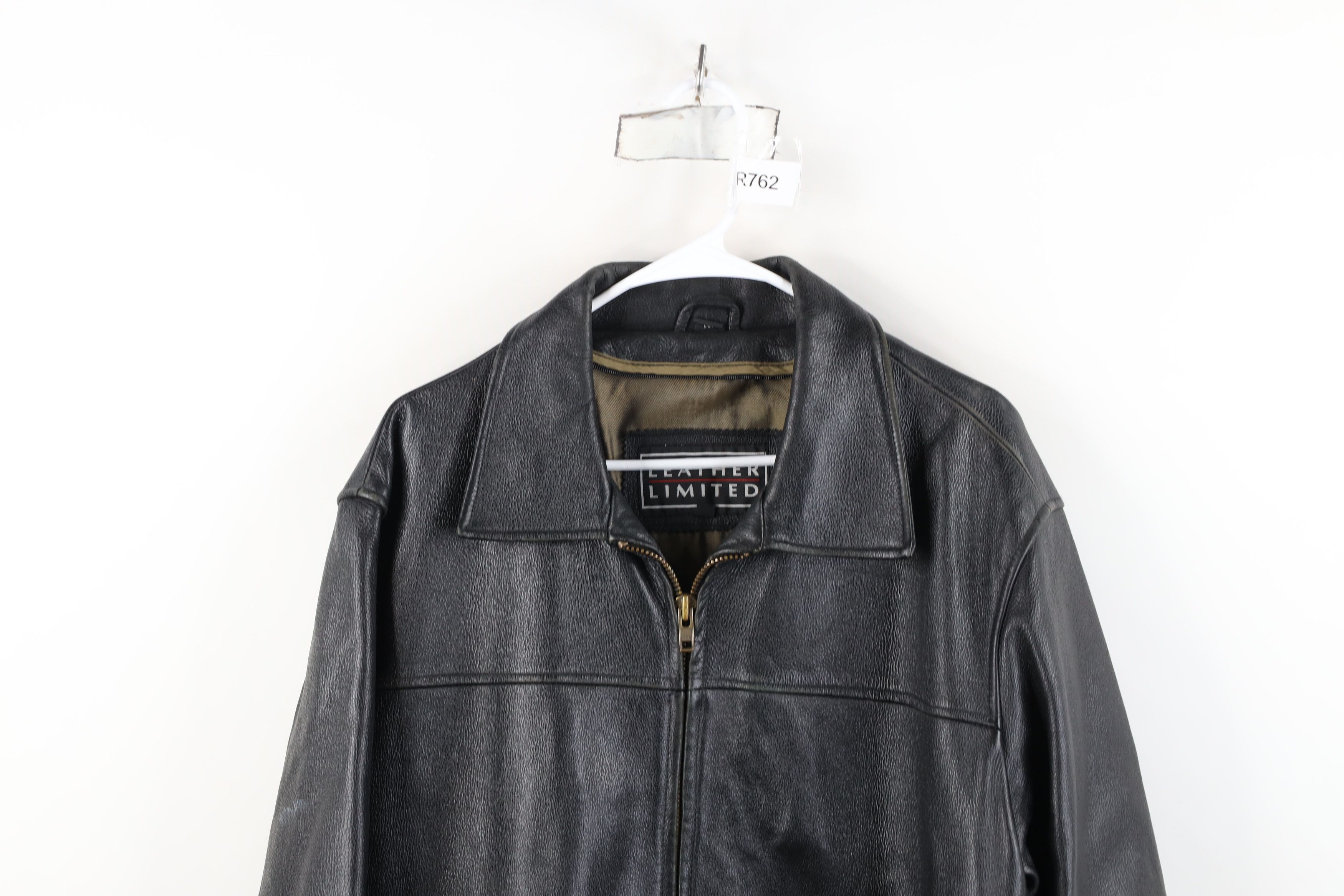 Vintage Vintage 90s Streetwear Heavyweight Full Zip Leather Jacket Size US L / EU 52-54 / 3 - 2 Thumbnail