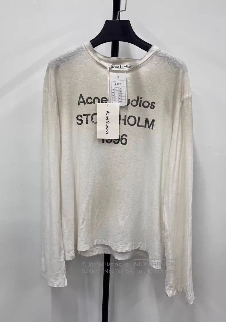 Acne Studios Acne Studios SS23 1996 series letter logo distressed print Size US XXS / EU 40 - 1 Thumbnail