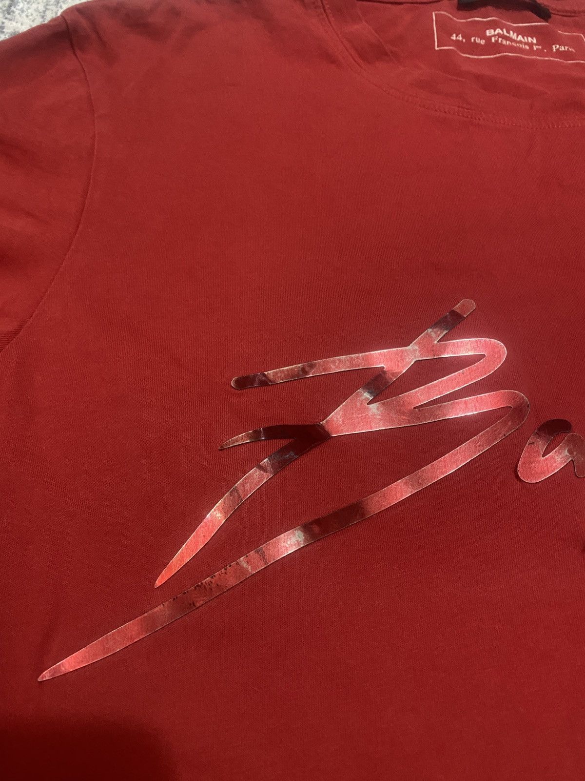 Balmain Luxury Balmain big logo tee Size US L / EU 52-54 / 3 - 5 Thumbnail