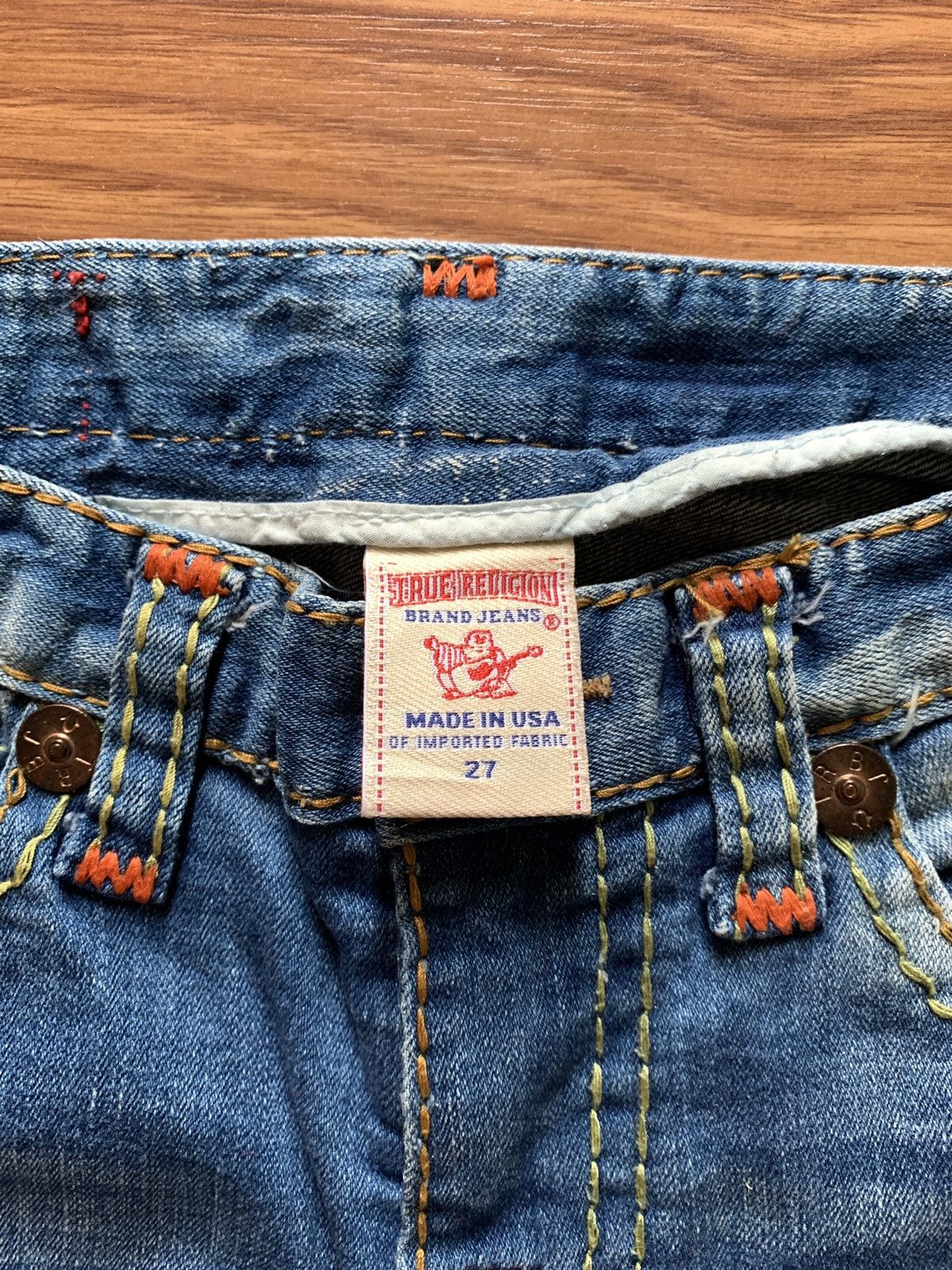 True Religion × Vintage True Religion Joey Super T Flare Jeans Bootcut Jeans Size 27" / US 4 / IT 40 - 6 Thumbnail