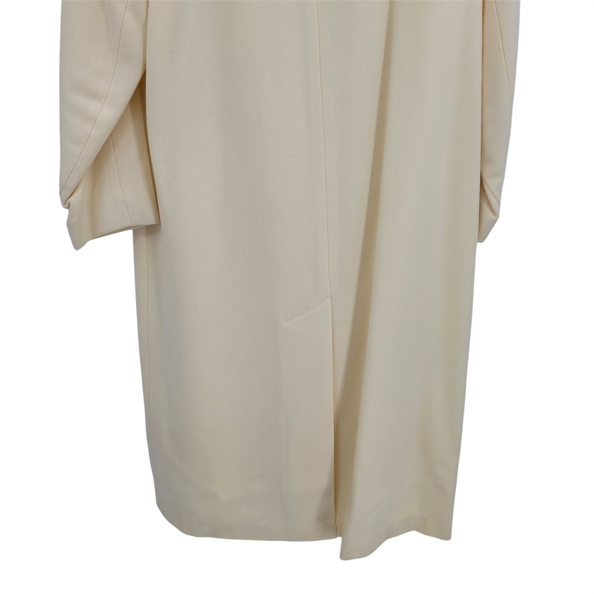 Vintage Vtg Wool Coat Long Double Breasted Trench Notched Lapel Vani Size XL / US 12-14 / IT 48-50 - 9 Thumbnail
