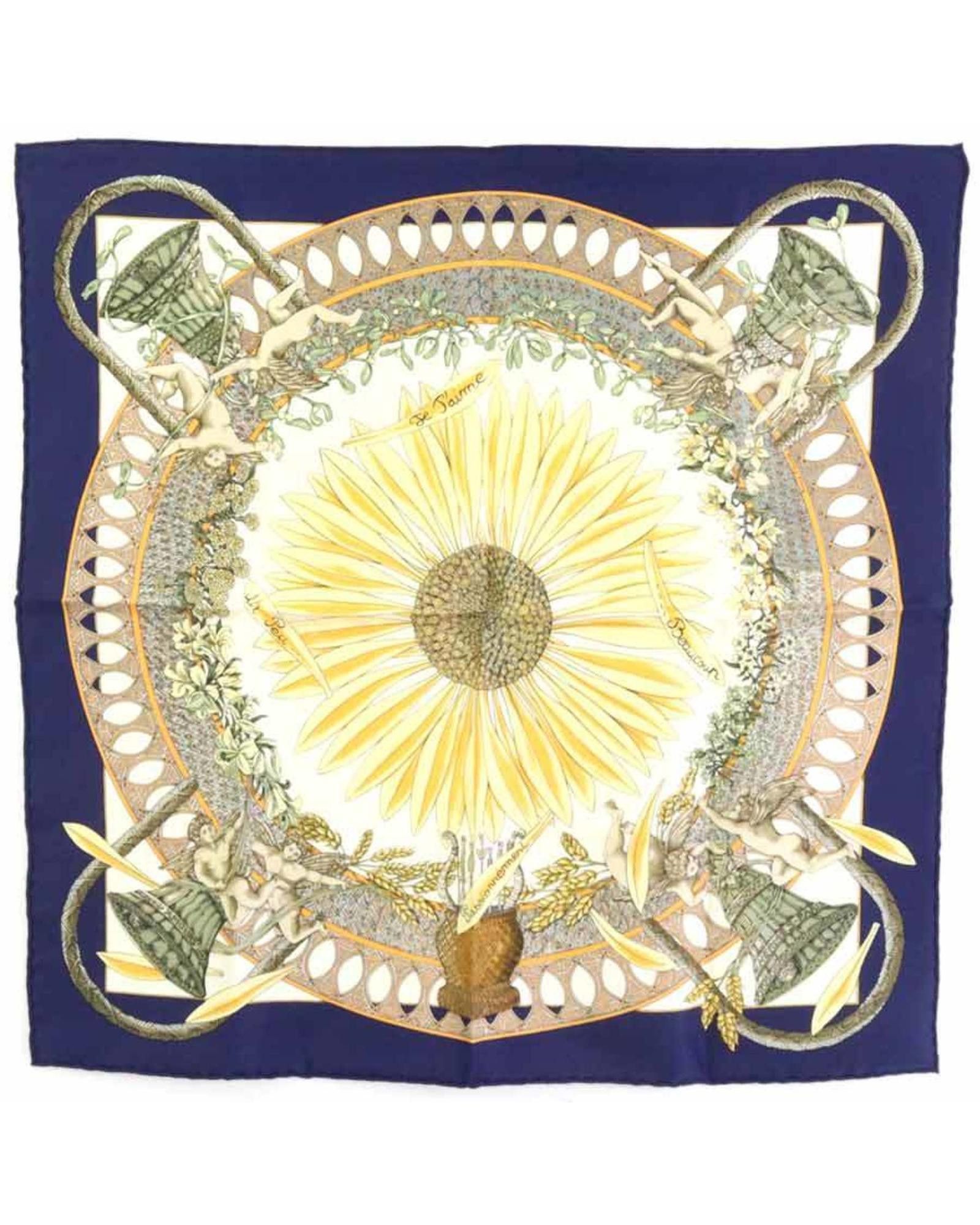 image of Exquisite Hermes Carre 90 Silk Accessory, Women's