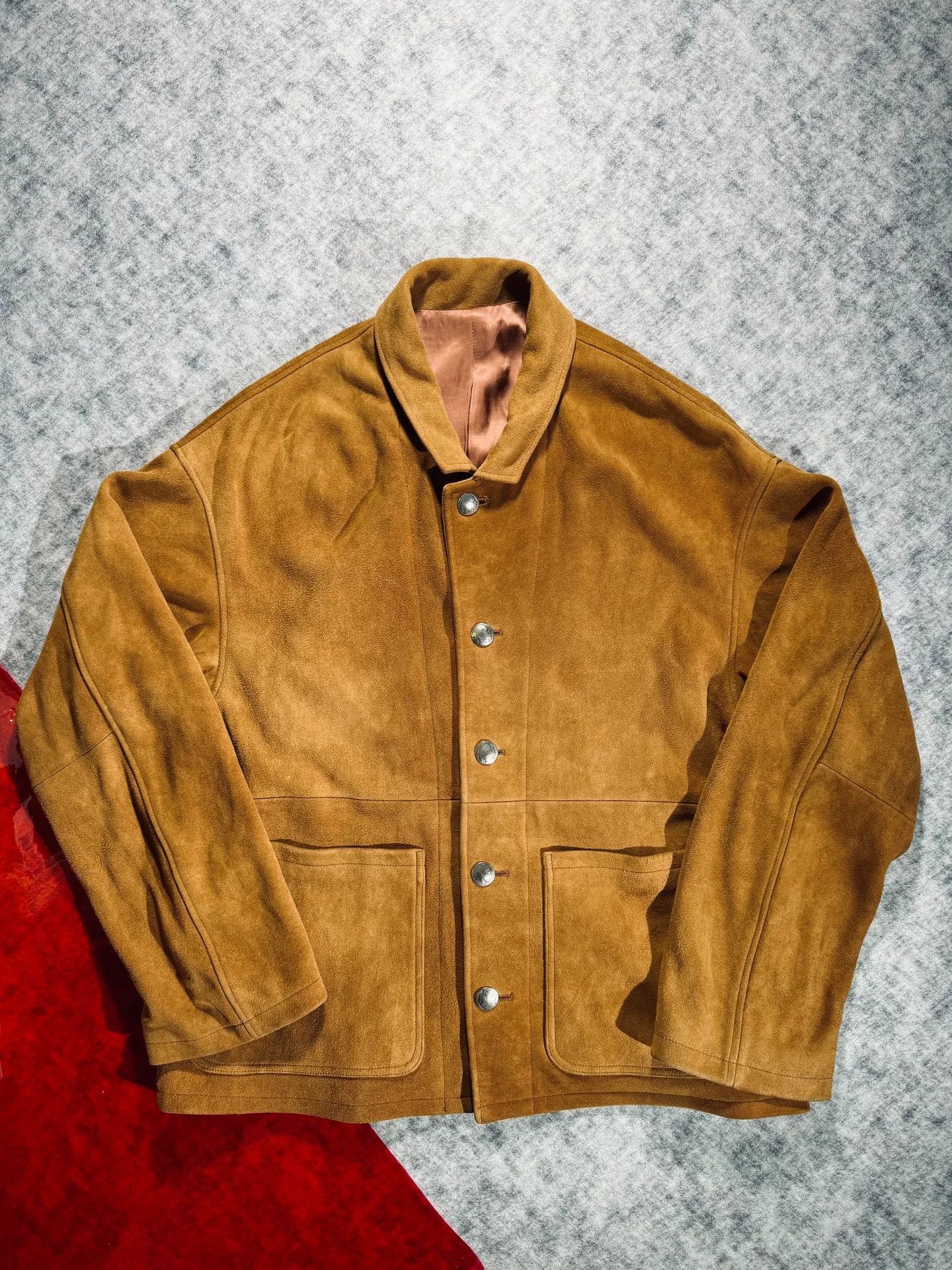 visvim deerskin leather jacket vintage style